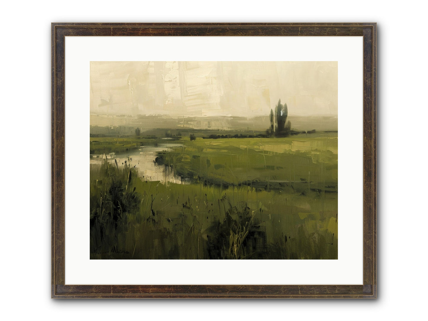 Anthology Of Echoes Framed Print - Slimwoods Black/Gold 20x16