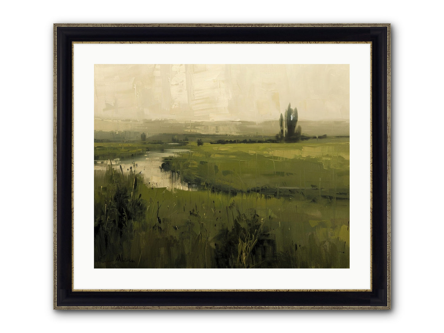 Anthology Of Echoes Framed Print - Black & Gold 25x20