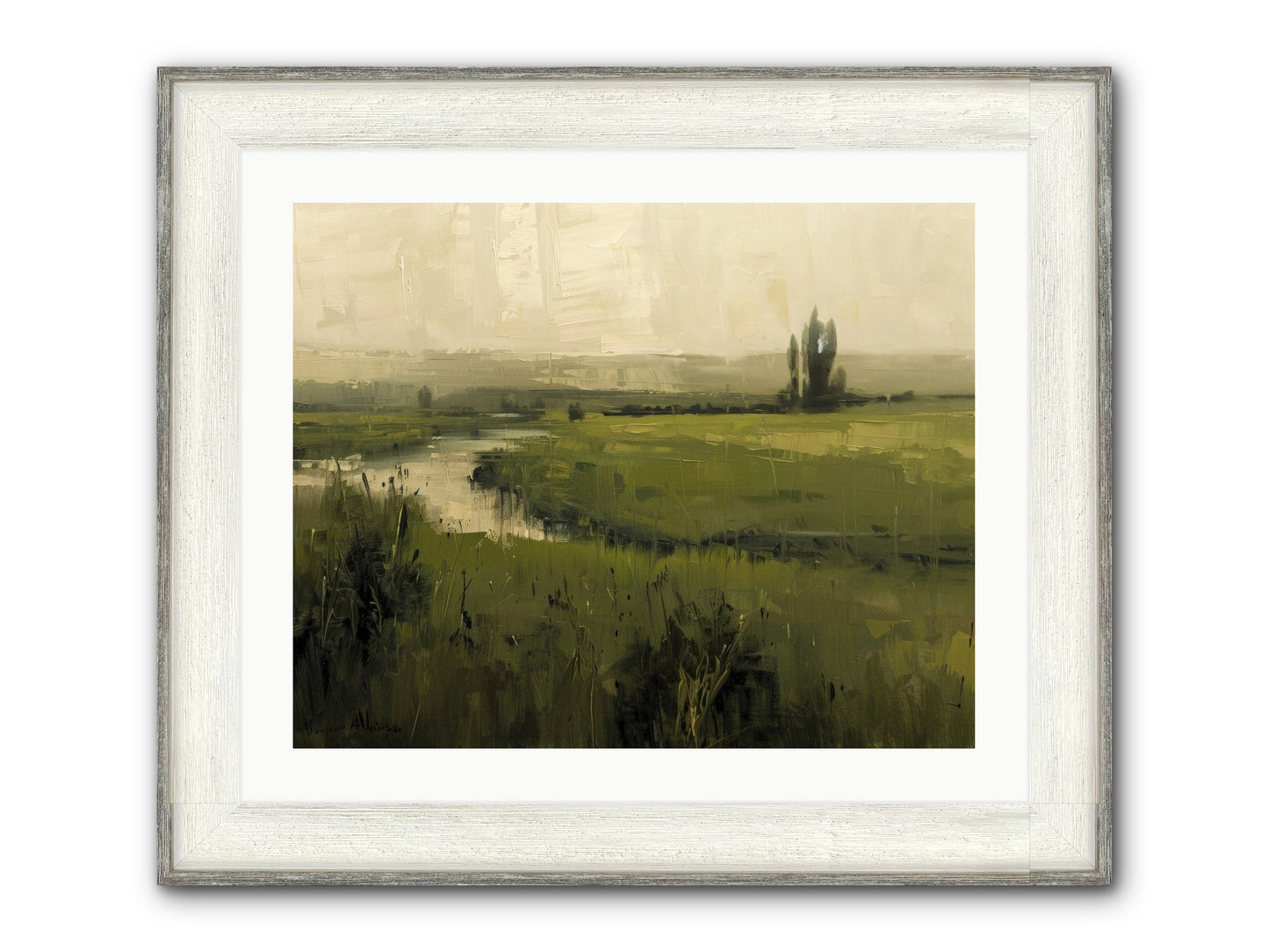 Anthology Of Echoes Framed Print - Driftwood White 25x20