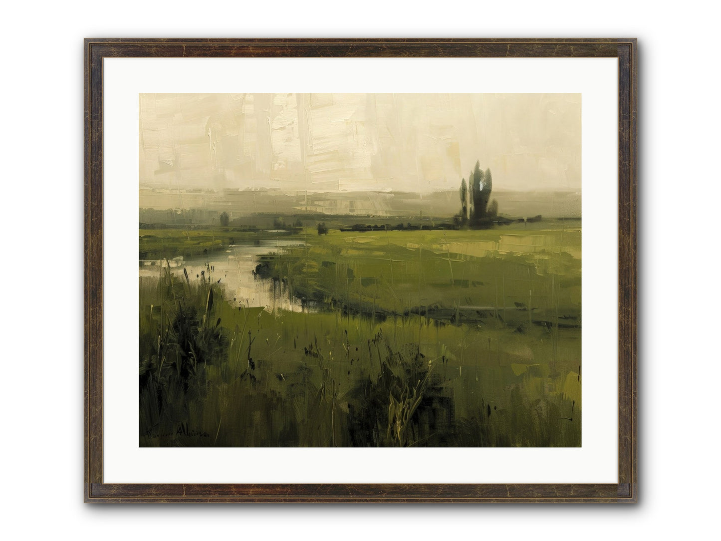 Anthology Of Echoes Framed Print - Slimwoods Black/Gold 25x20