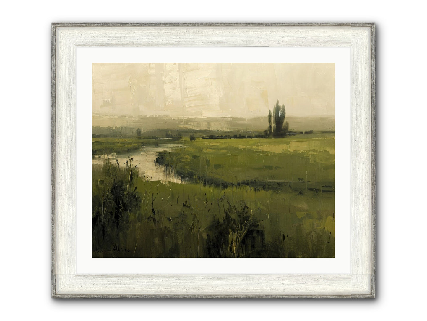 Anthology Of Echoes Framed Print - Driftwood White 30x24