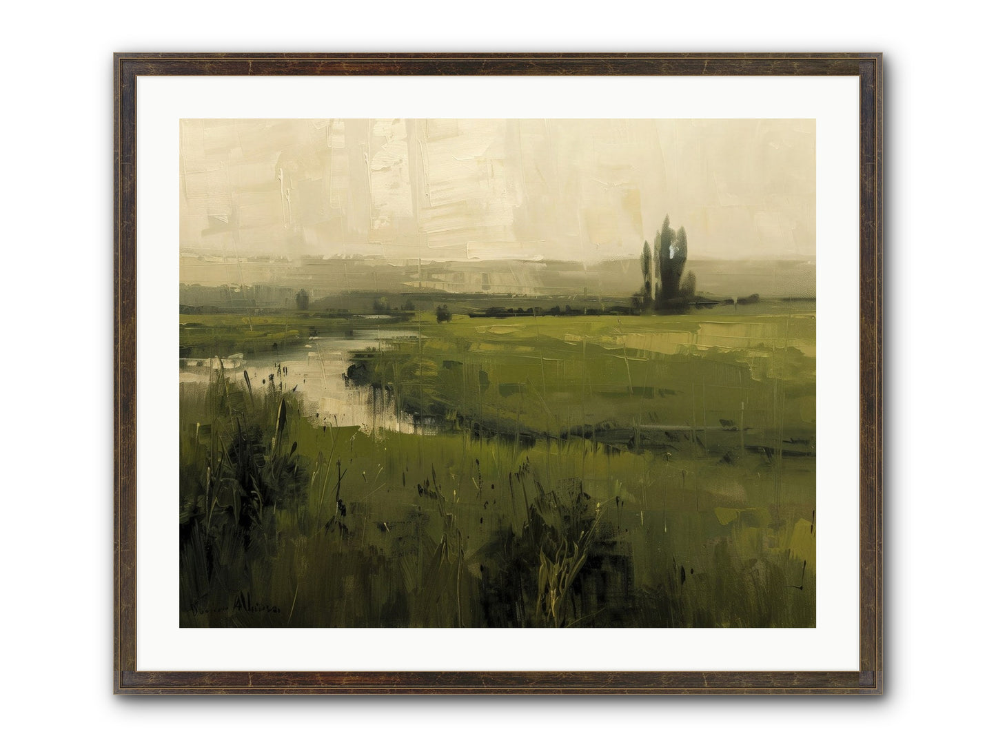 Anthology Of Echoes Framed Print - Slimwoods Black/Gold 30x24