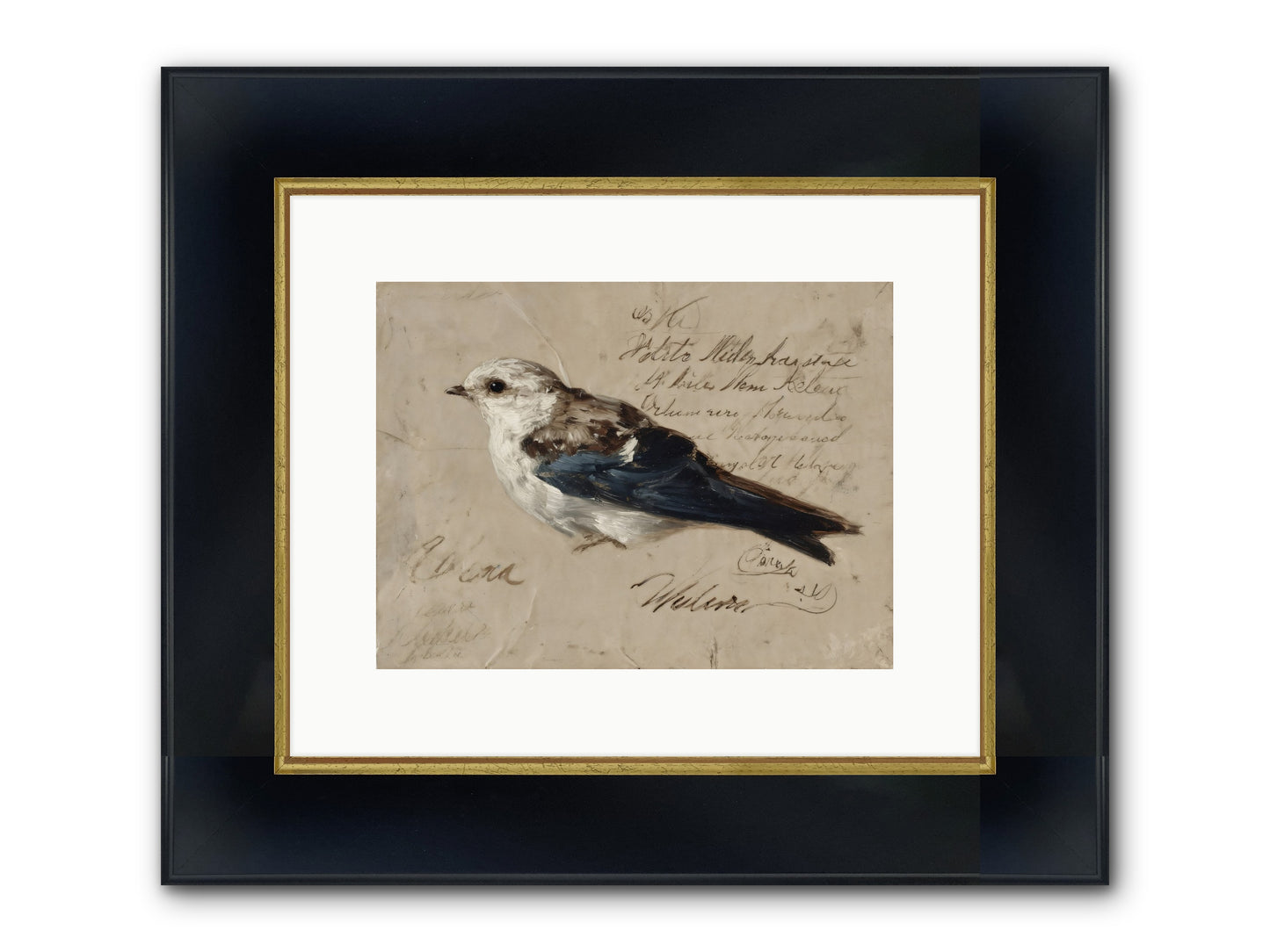Apollo Rising Framed Print - Wide Black w/Gold 12x9