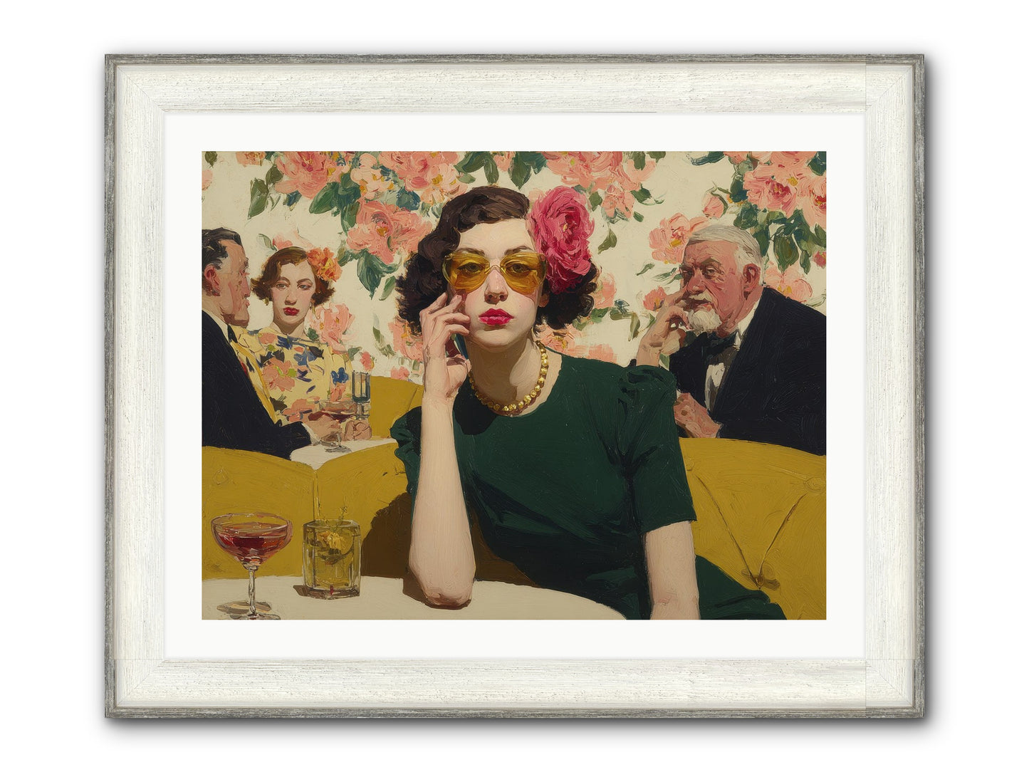Appearing Interested Framed Print - Driftwood White 32x24