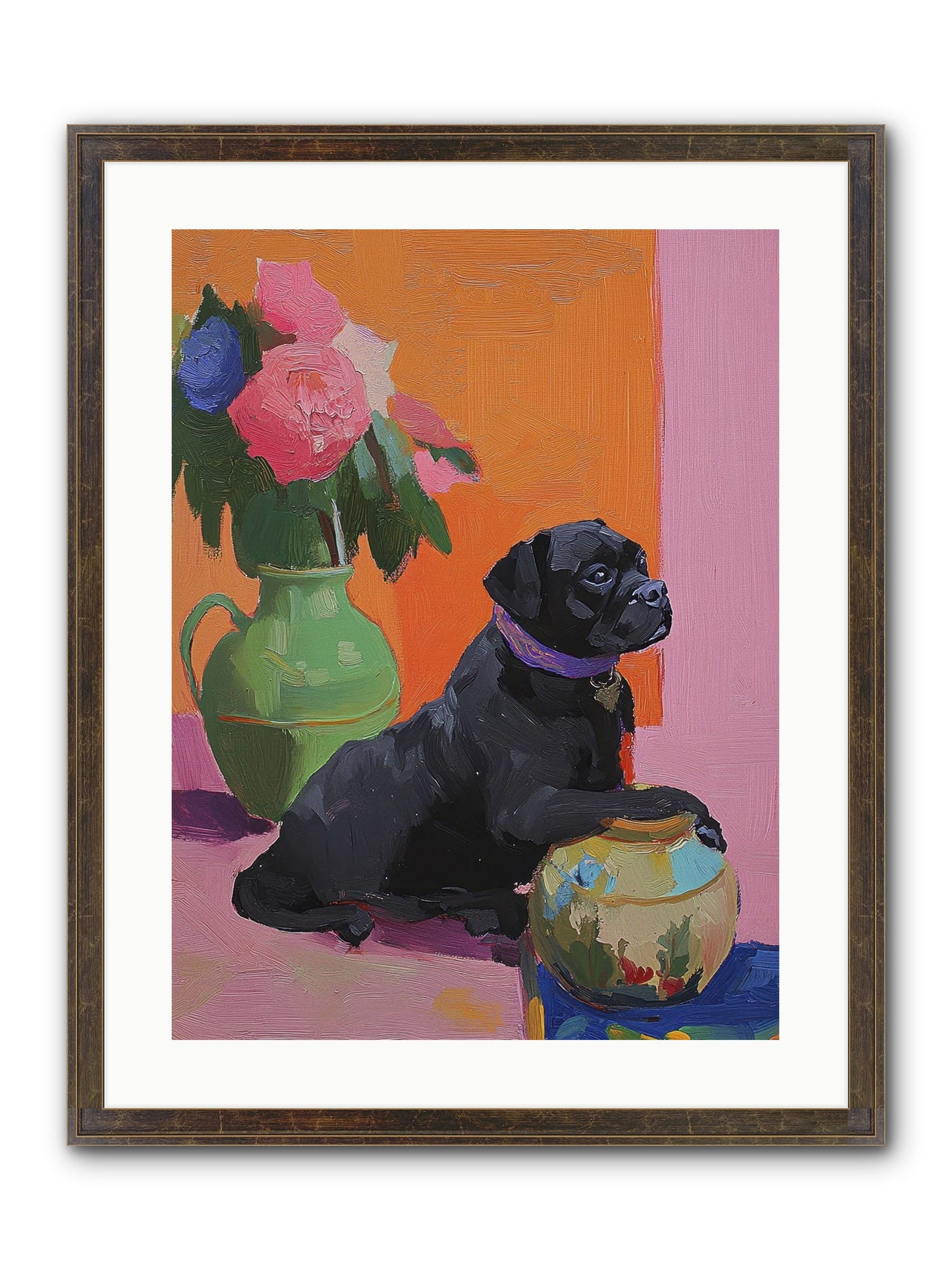 Apple Jack Framed Print - Slimwoods Black/Gold 18x24