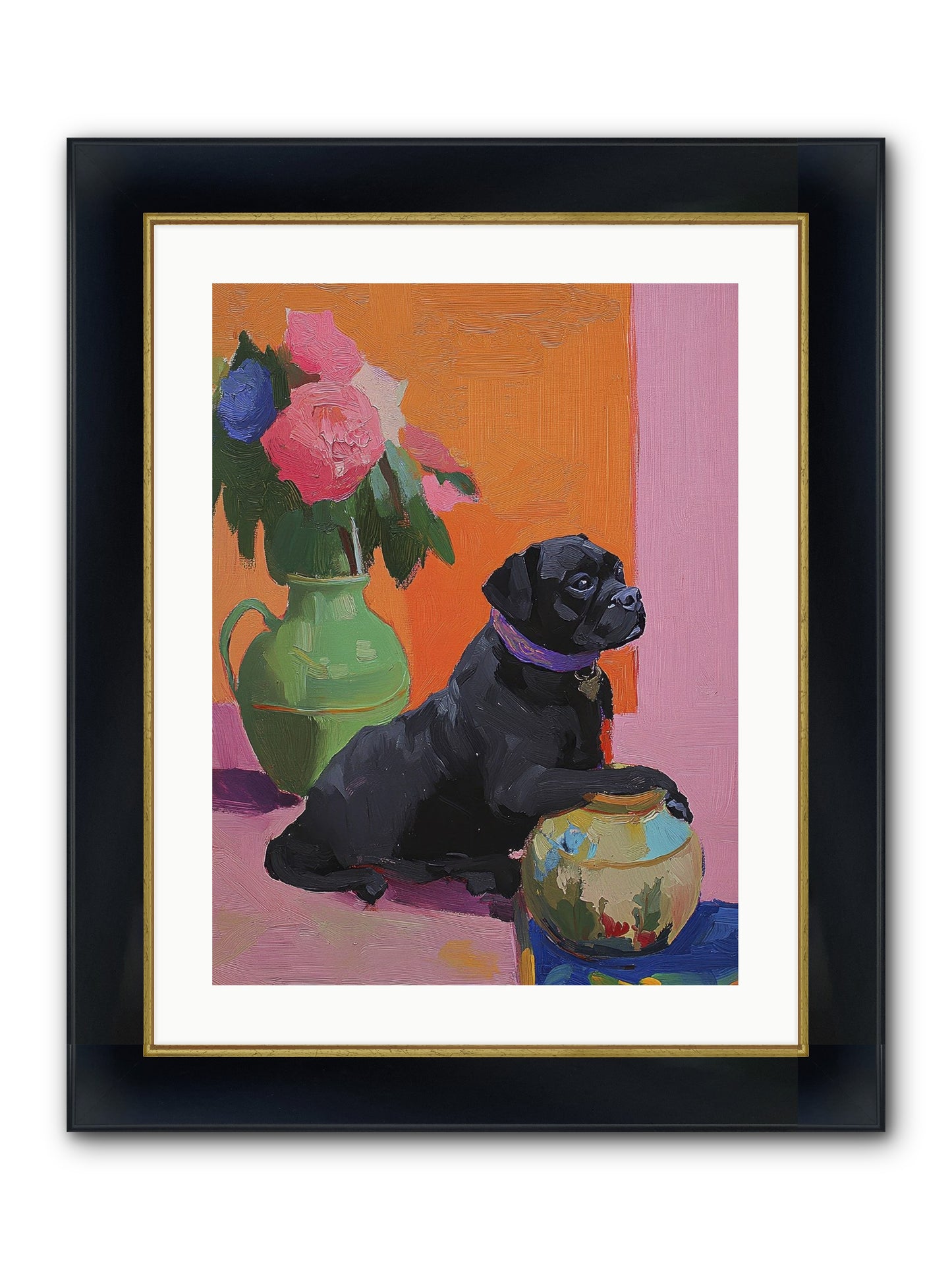 Apple Jack Framed Print - Wide Black w/Gold 18x24