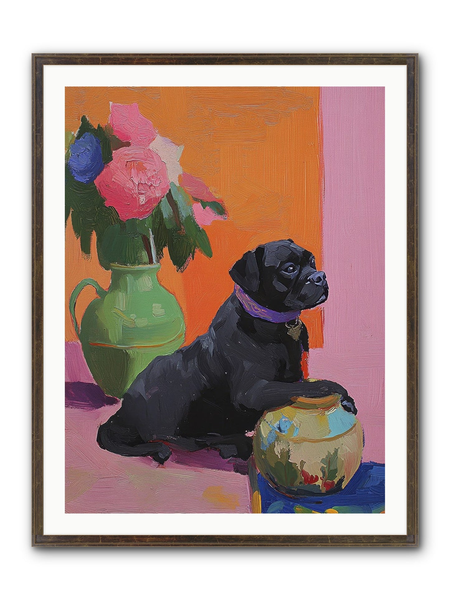 Apple Jack Framed Print - Slimwoods Black/Gold 30x40