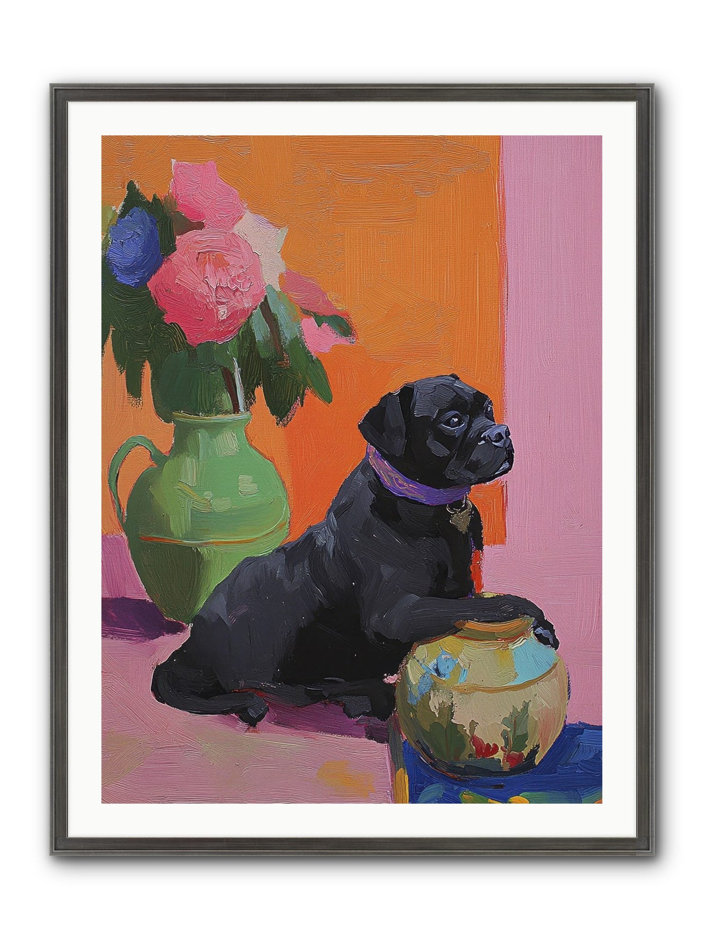 Apple Jack Framed Print - Slimwoods Black/Silver 30x40