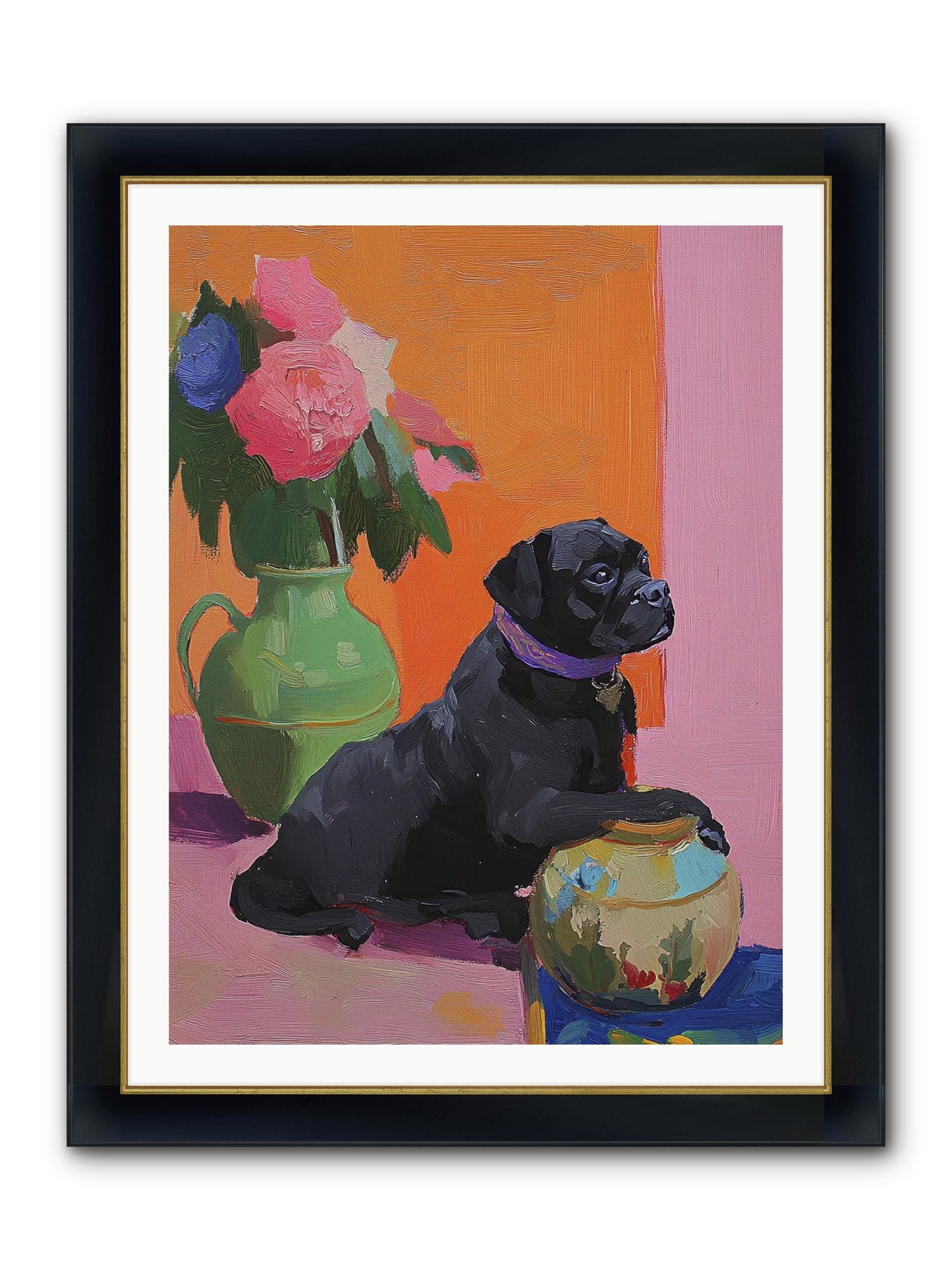 Apple Jack Framed Print - Wide Black w/Gold 30x40