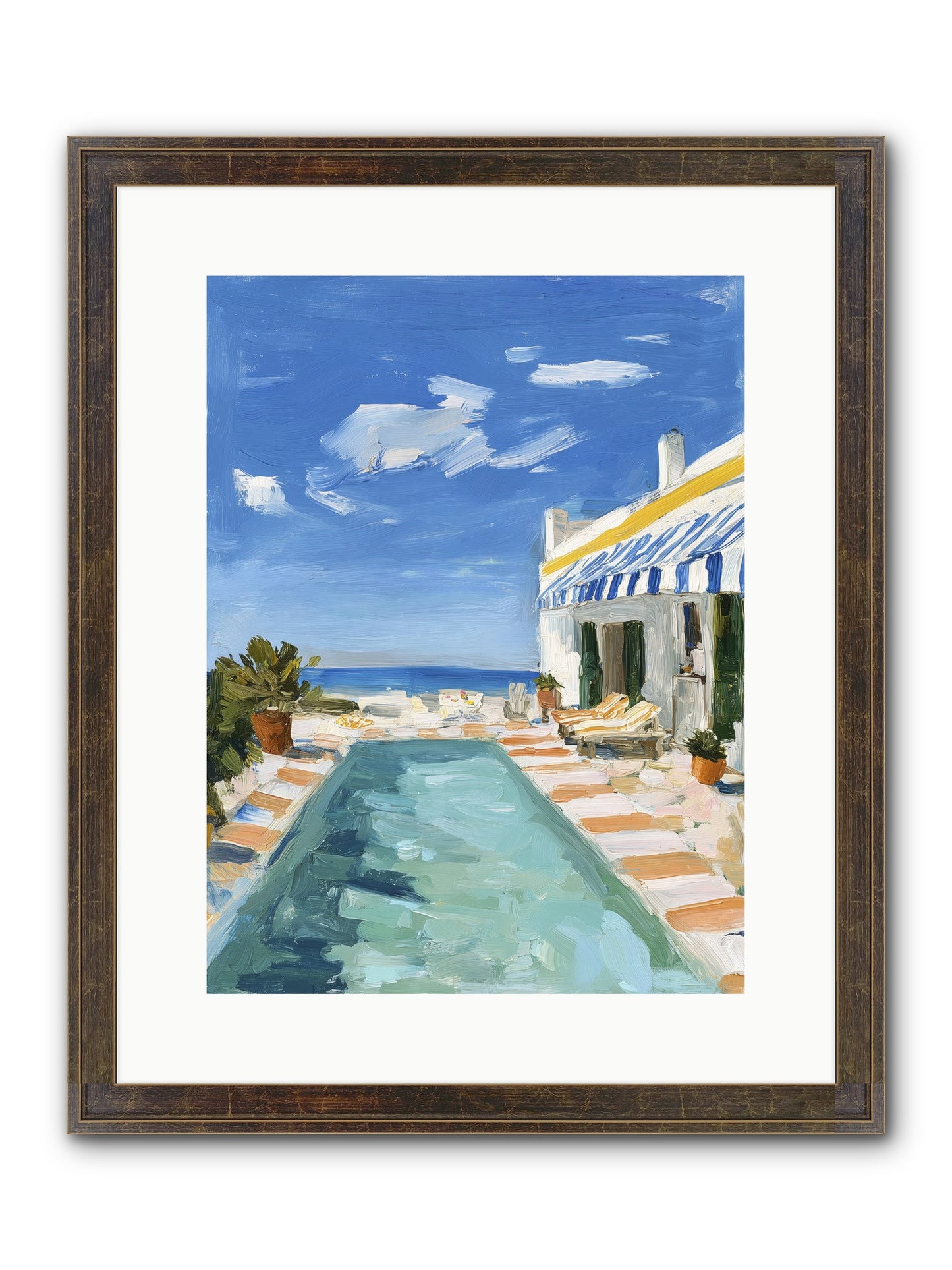 Aquatic Amnesia Framed Print - Slimwoods Black/Gold 12x16