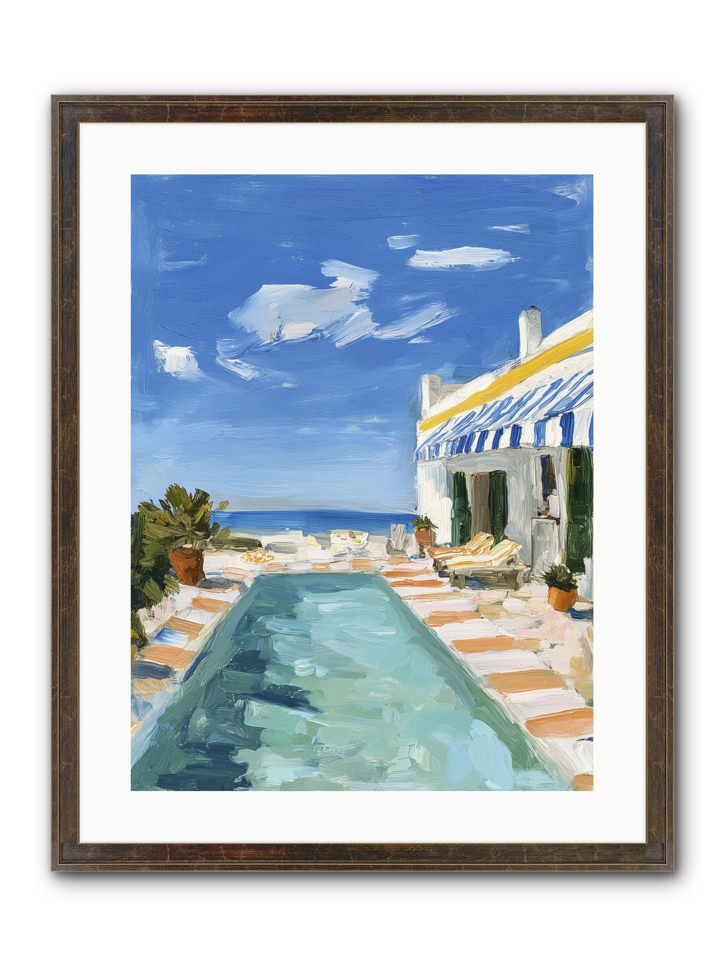 Aquatic Amnesia Framed Print - Slimwoods Black/Gold 18x24