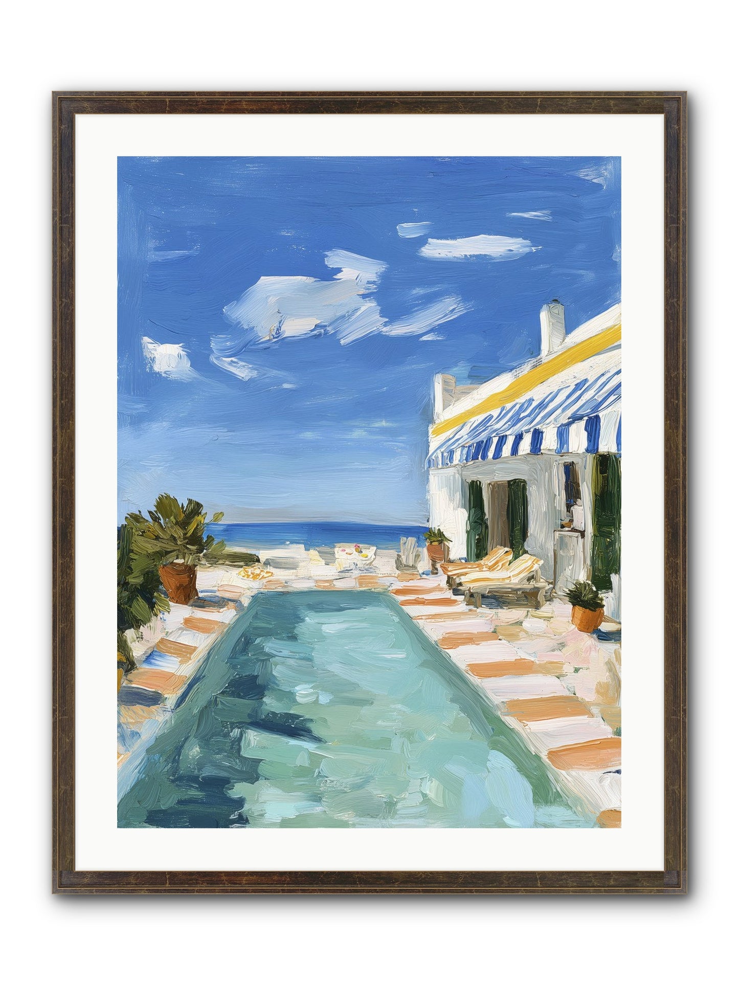 Aquatic Amnesia Framed Print - Slimwoods Black/Gold 24x32