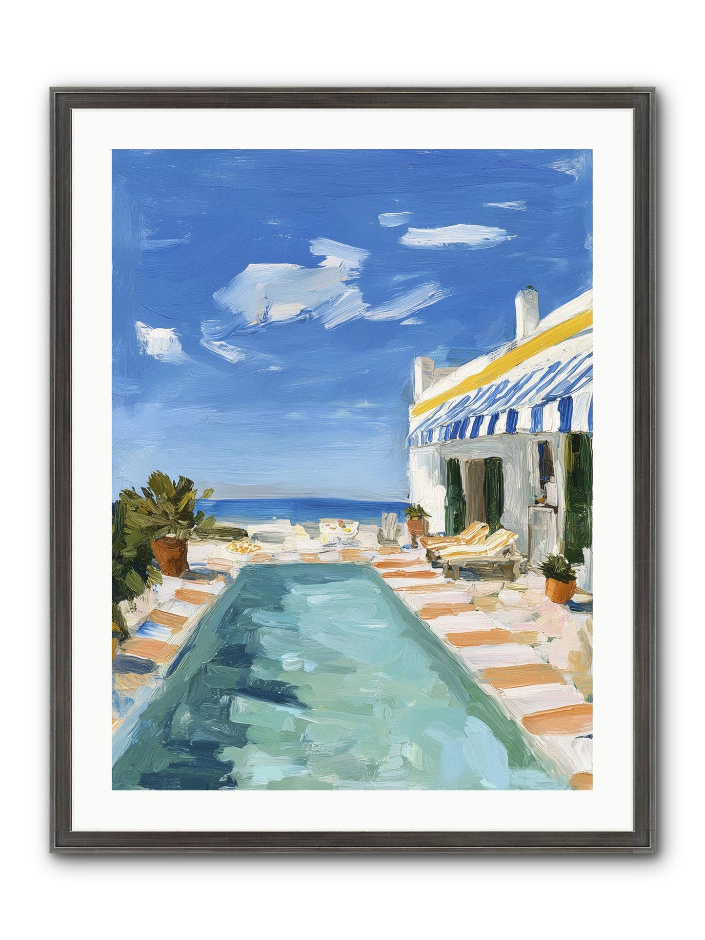 Aquatic Amnesia Framed Print - Slimwoods Black/Silver 24x32
