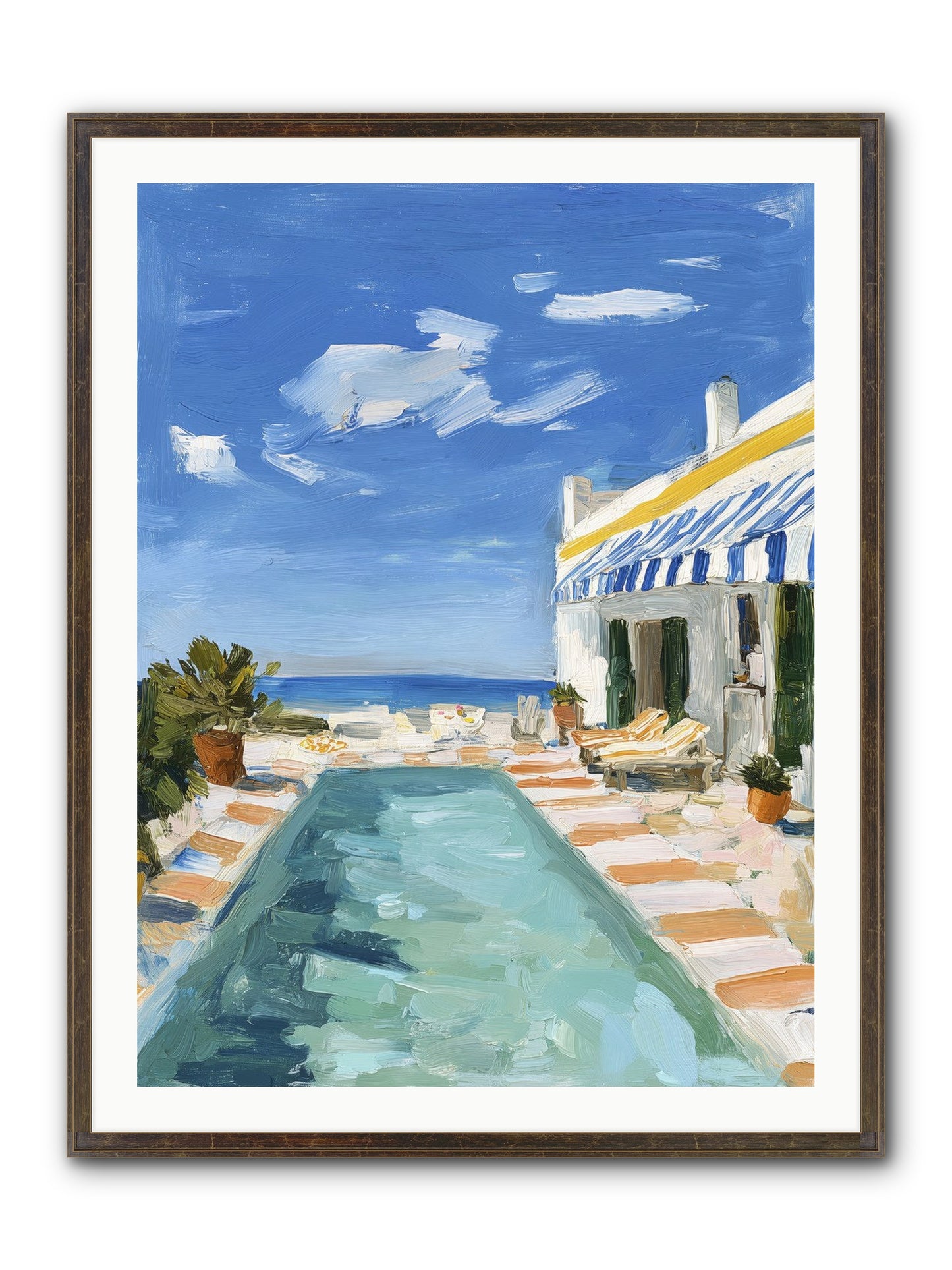 Aquatic Amnesia Framed Print - Slimwoods Black/Gold 30x40