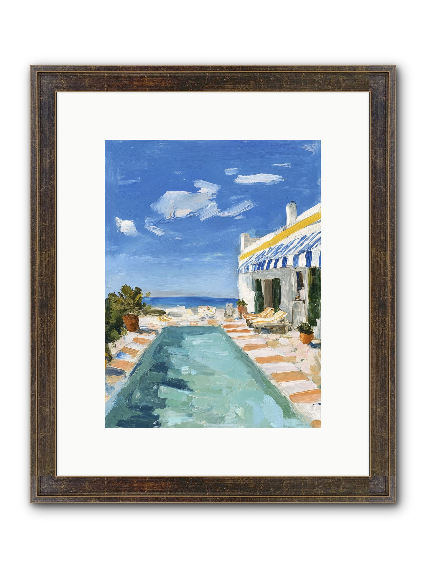 Aquatic Amnesia Framed Print - Slimwoods Black/Gold 9x12