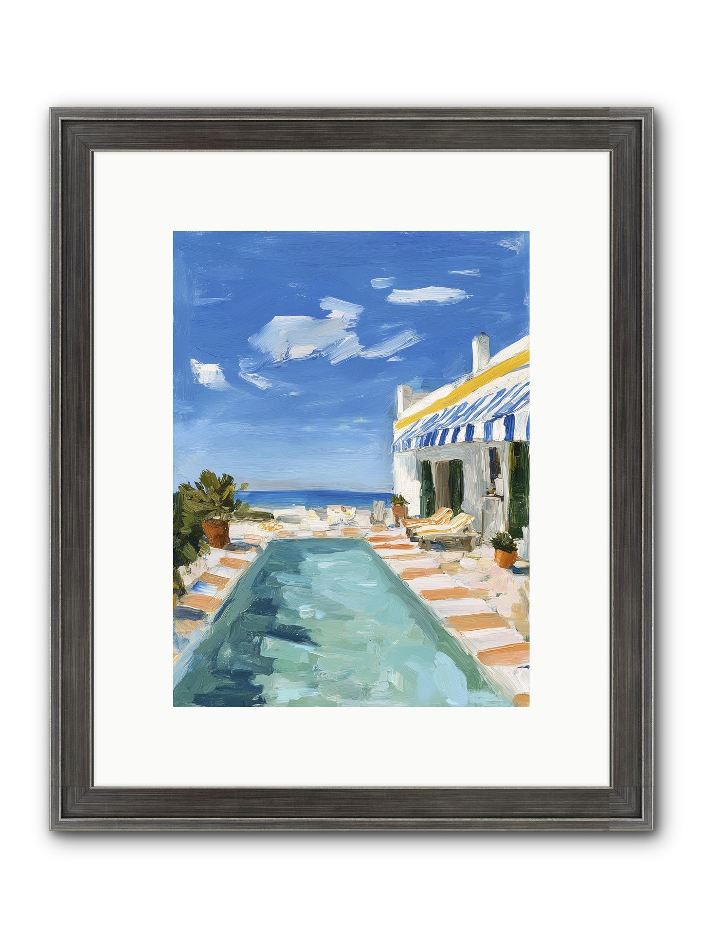Aquatic Amnesia Framed Print - Slimwoods Black/Silver 9x12
