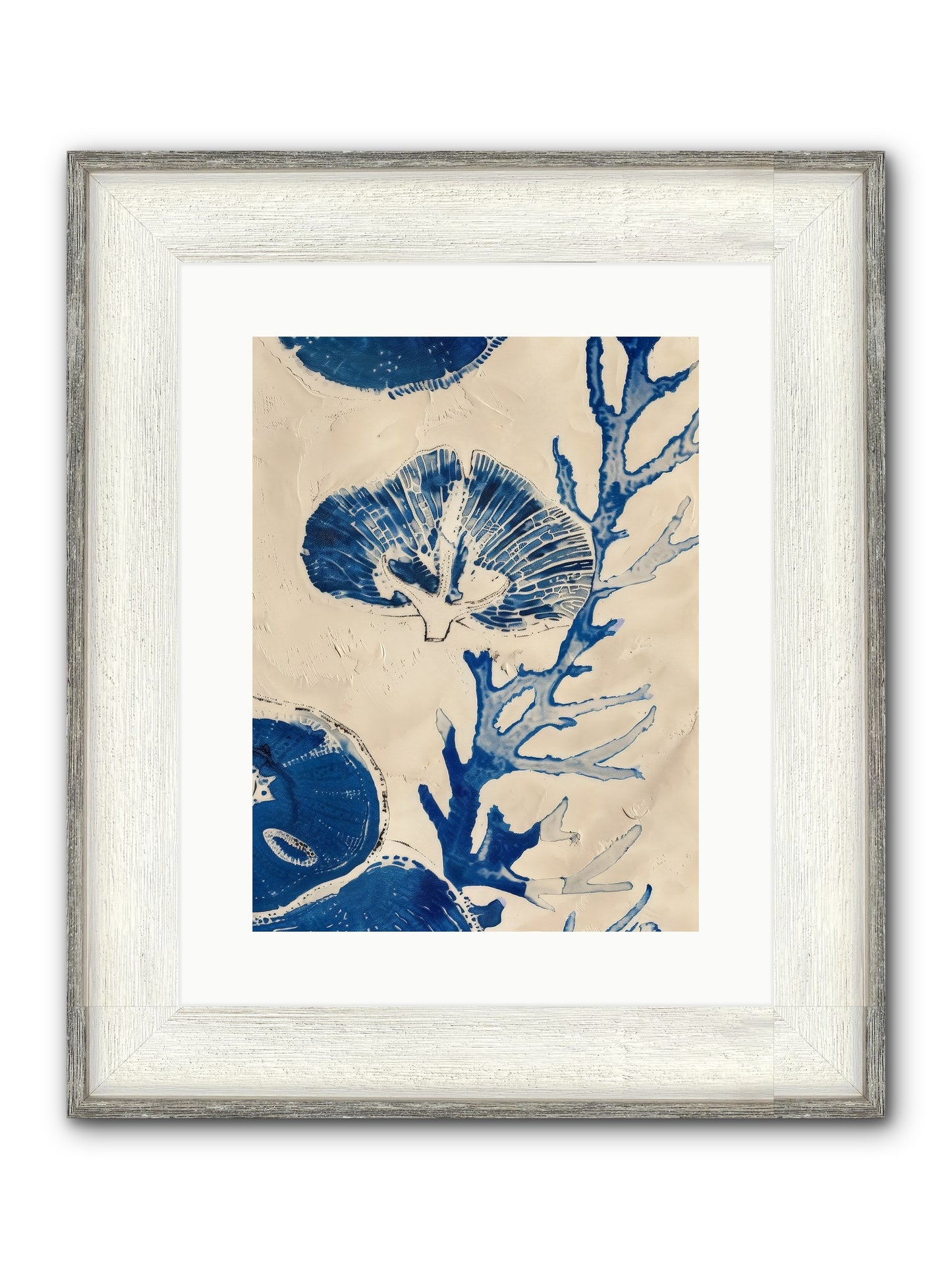 Aquatic Genesis Framed Print - Driftwood White 12x16
