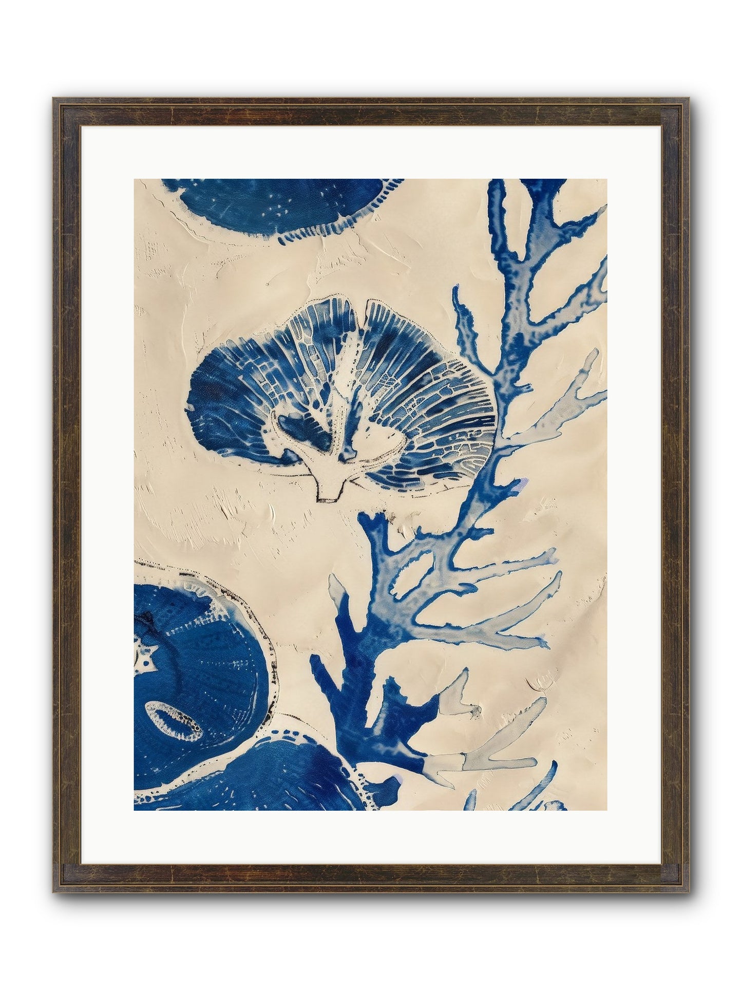 Aquatic Genesis Framed Print - Slimwoods Black/Gold 18x24
