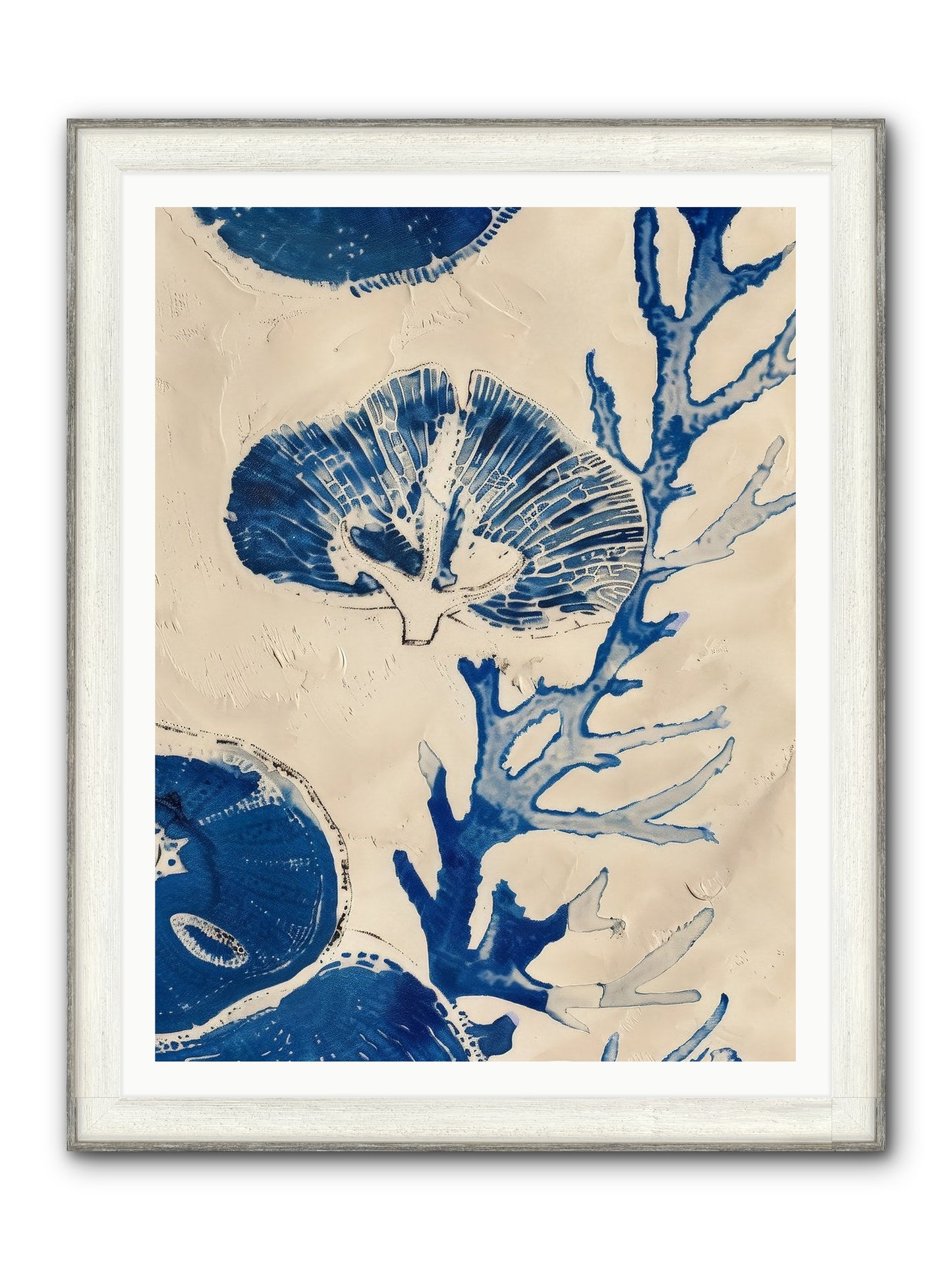 Aquatic Genesis Framed Print - Driftwood White 36x48