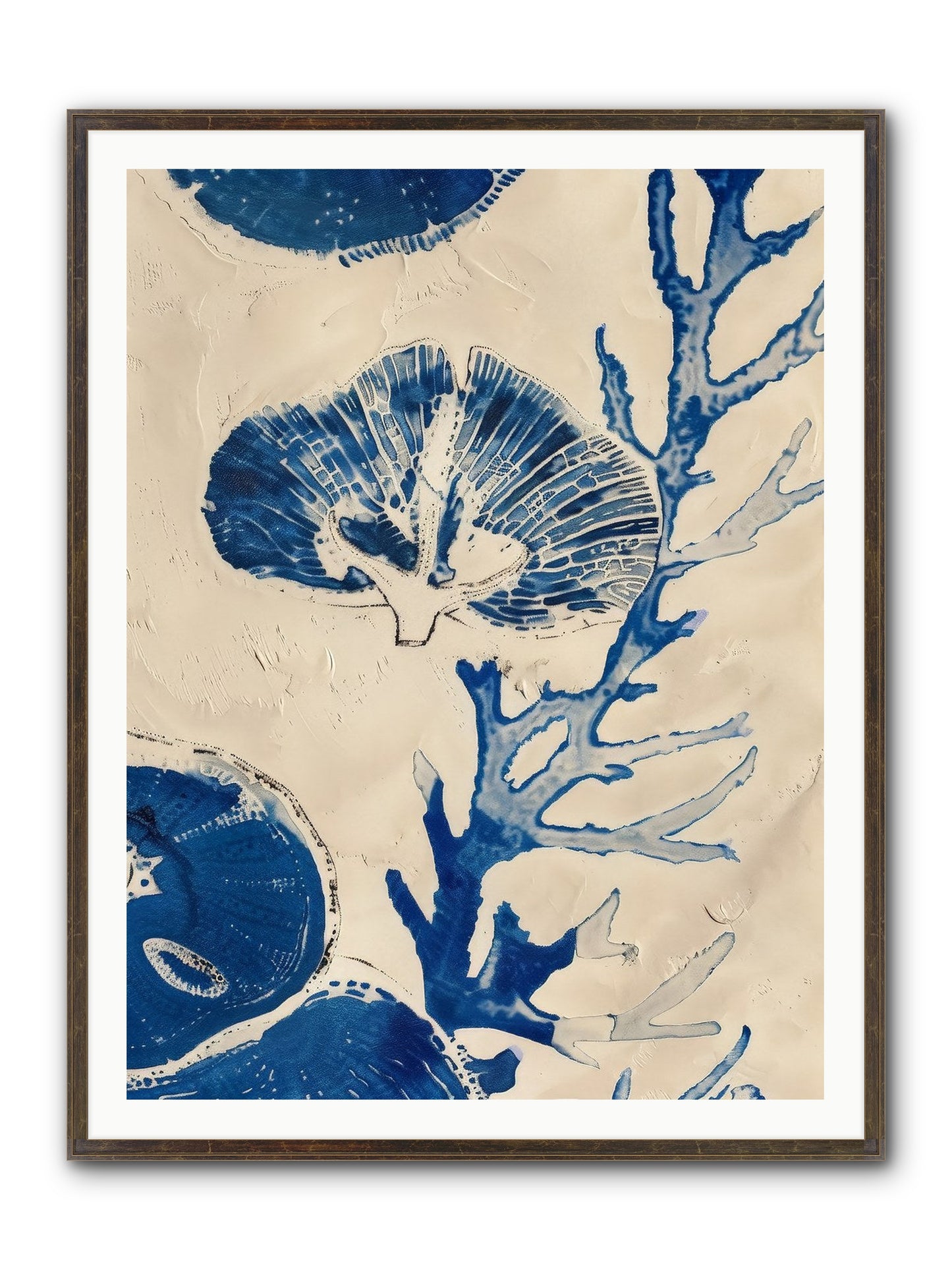 Aquatic Genesis Framed Print - Slimwoods Black/Gold 36x48