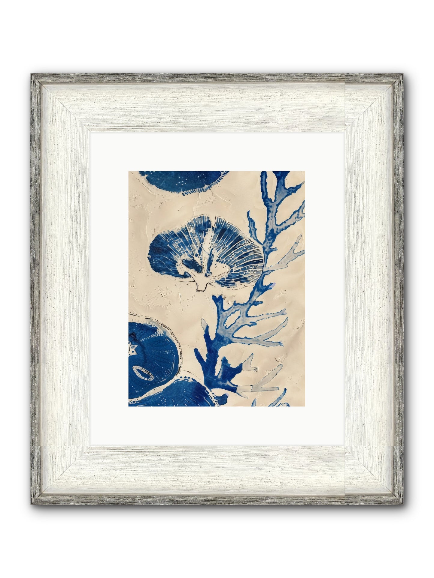 Aquatic Genesis Framed Print - Driftwood White 9x12