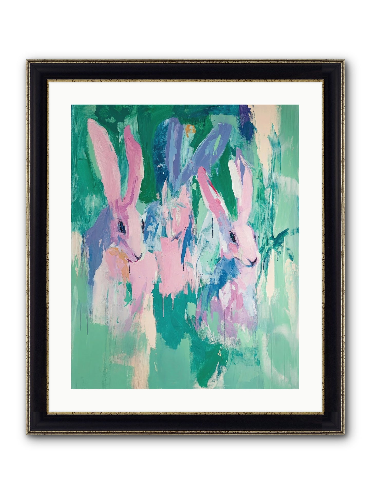 Arcadian Dreams Framed Print - Black & Gold 20x25