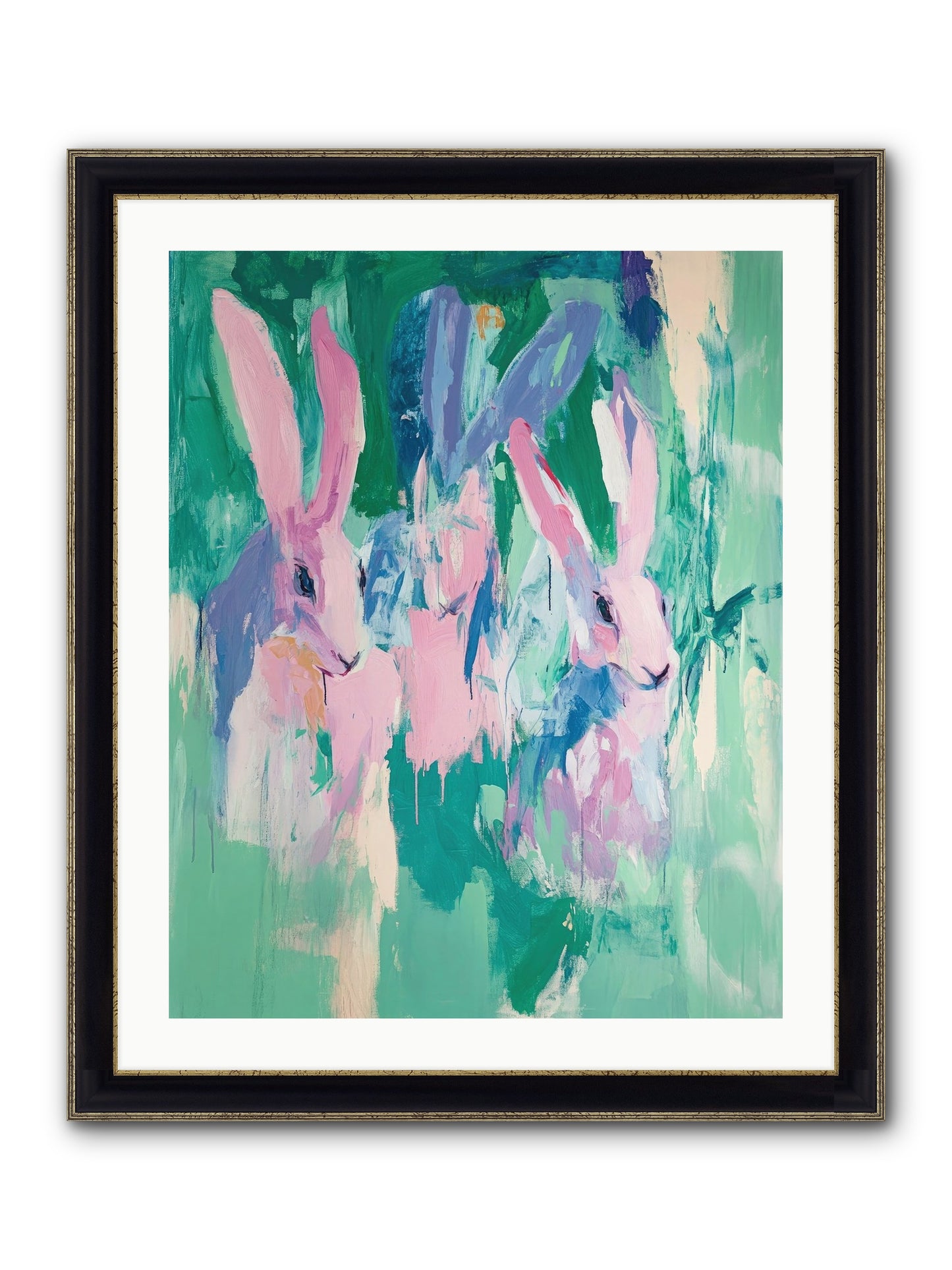 Arcadian Dreams Framed Print - Black & Gold 24x30