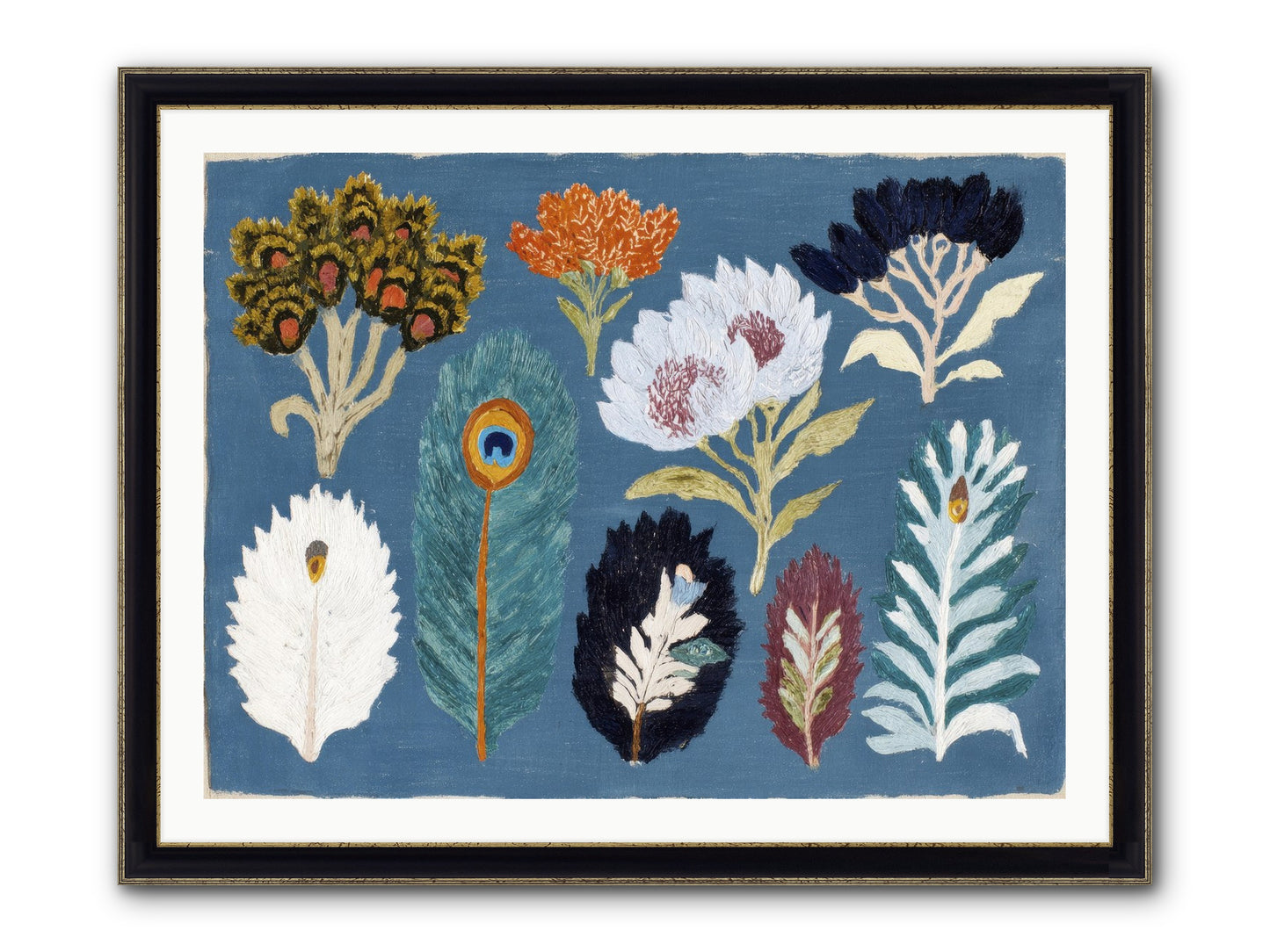 Archive Of Impossible Things Framed Print - Black & Gold 40x30