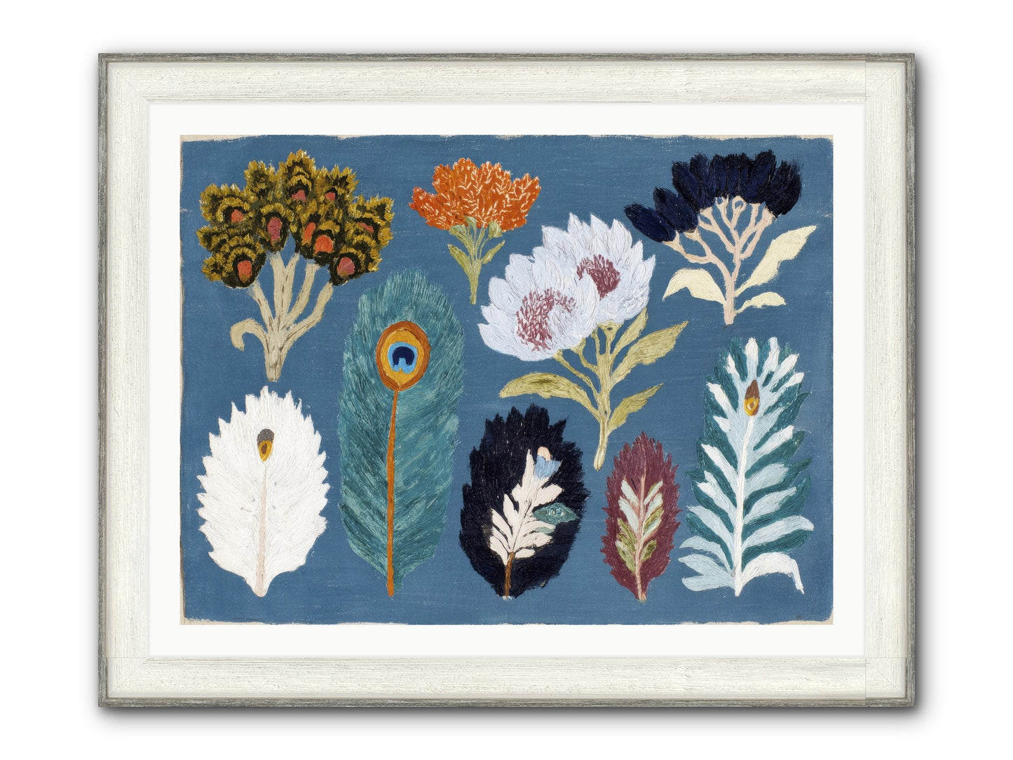 Archive Of Impossible Things Framed Print - Driftwood White 40x30