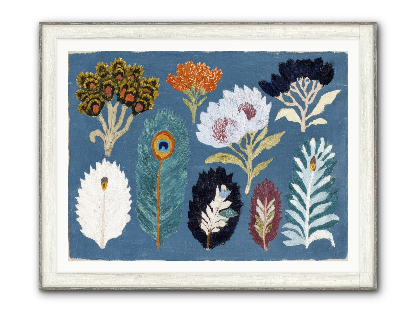 Archive Of Impossible Things Framed Print - Driftwood White 48x36