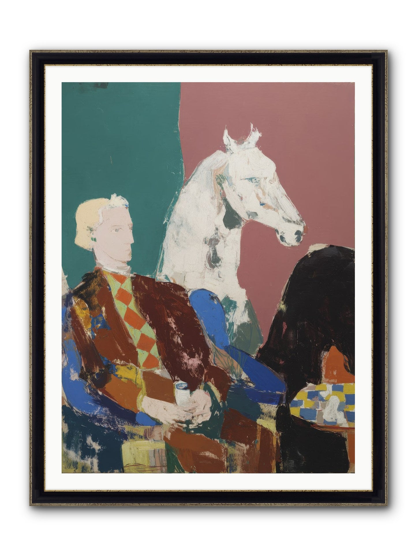 Archived No.1 Framed Print - Black & Gold 36x48