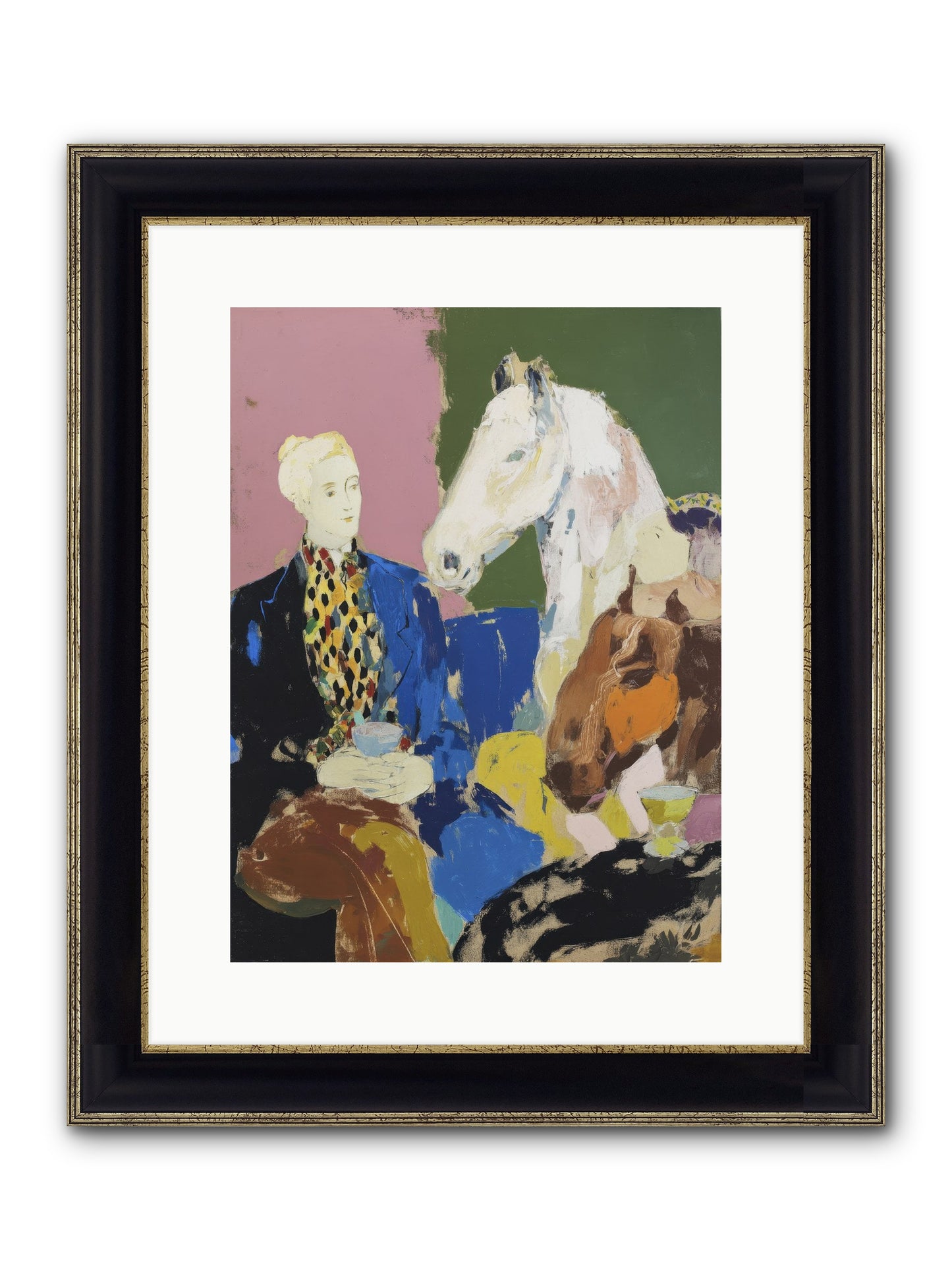 Archived No.2 Framed Print - Black & Gold 12x16