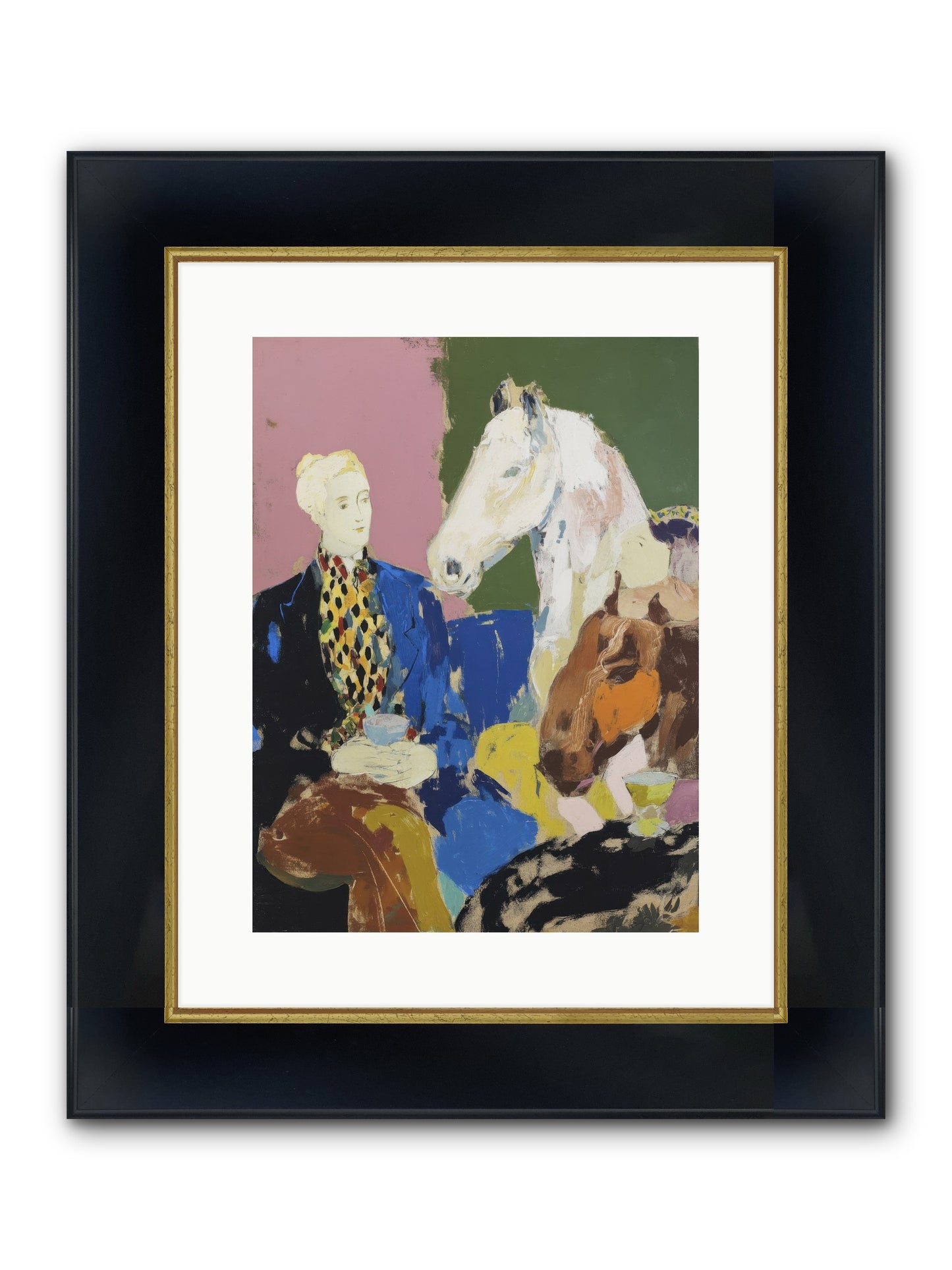 Archived No.2 Framed Print - Wide Black w/Gold 12x16