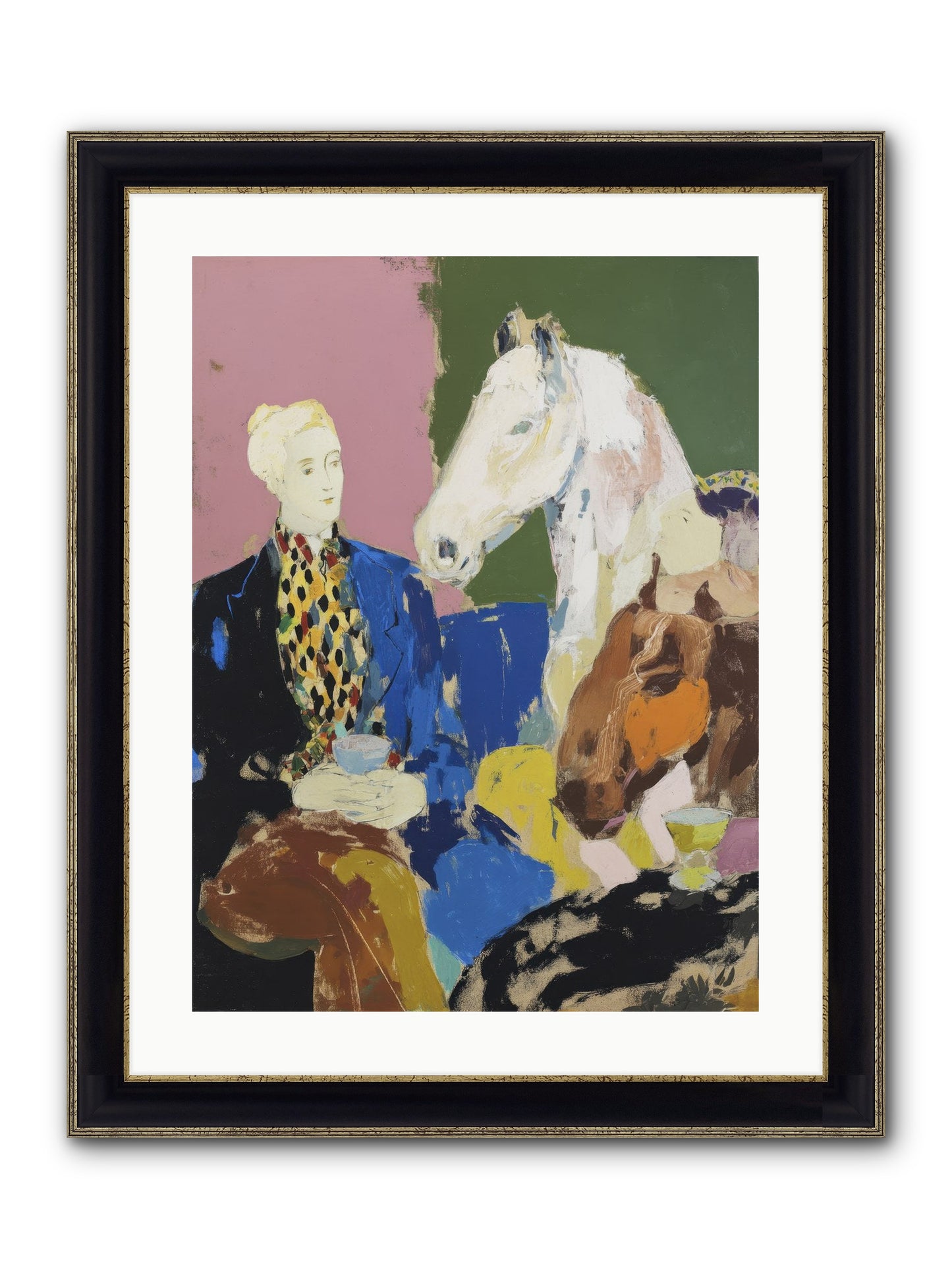 Archived No.2 Framed Print - Black & Gold 18x24