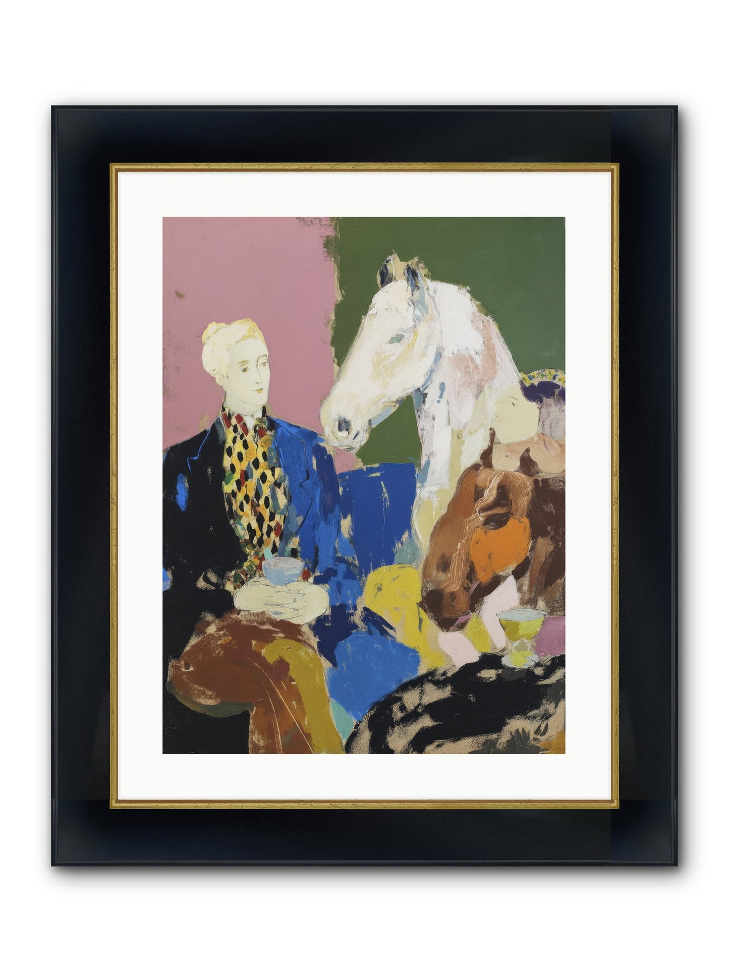 Archived No.2 Framed Print - Wide Black w/Gold 18x24