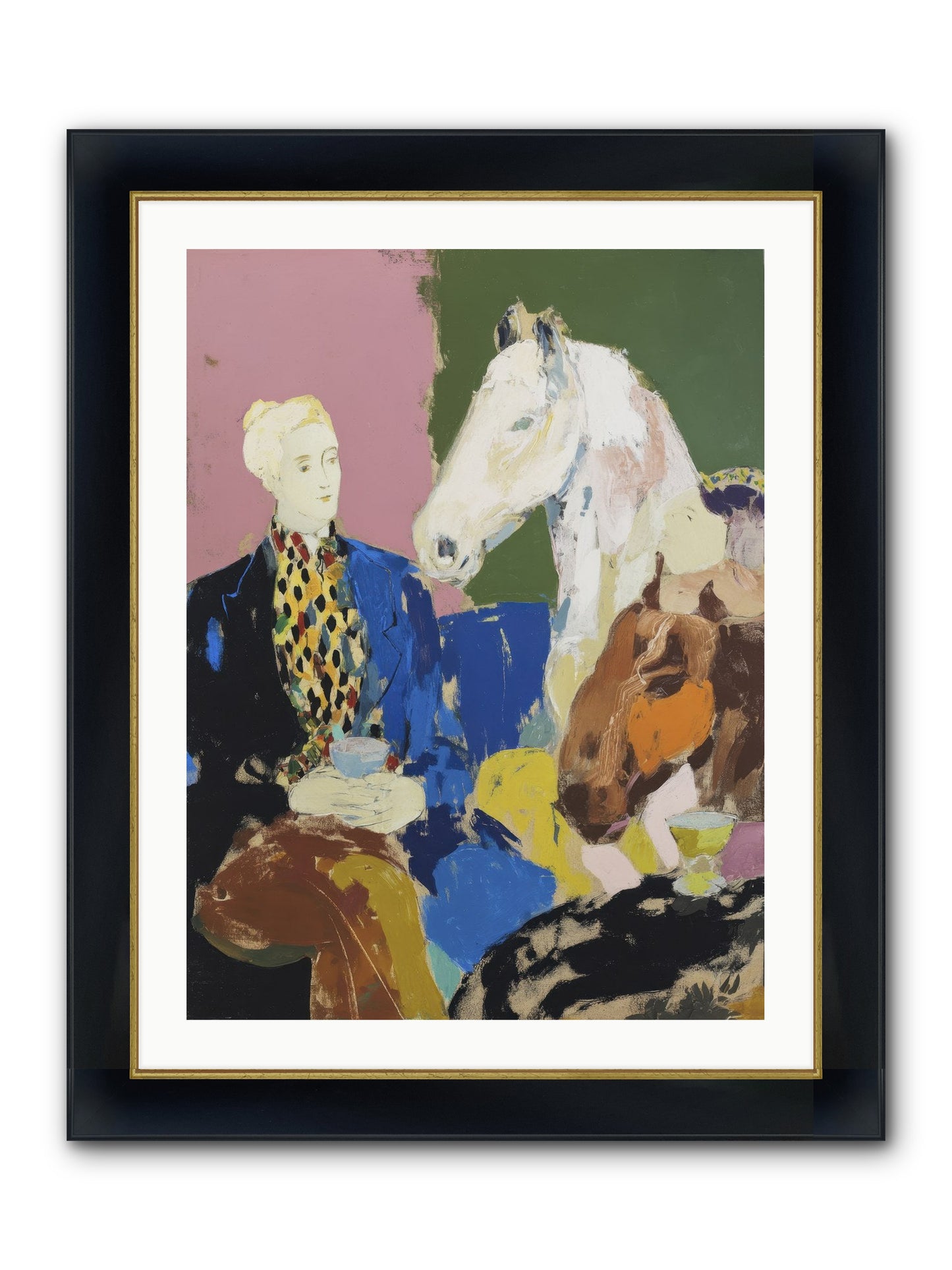 Archived No.2 Framed Print - Wide Black w/Gold 24x32