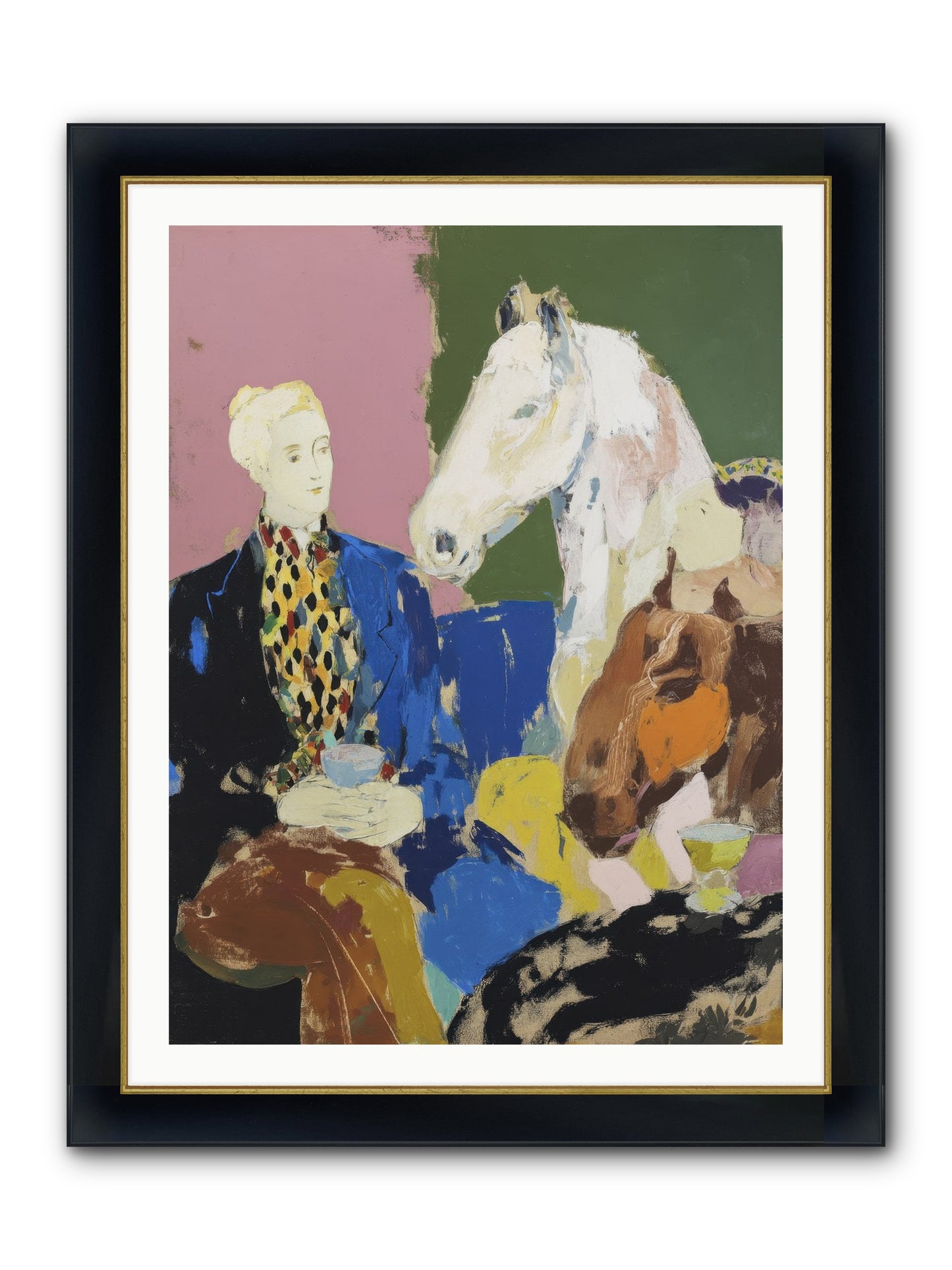 Archived No.2 Framed Print - Wide Black w/Gold 30x40