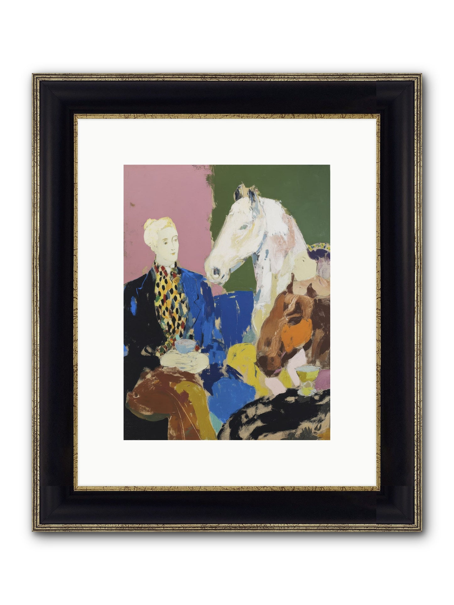 Archived No.2 Framed Print - Black & Gold 9x12