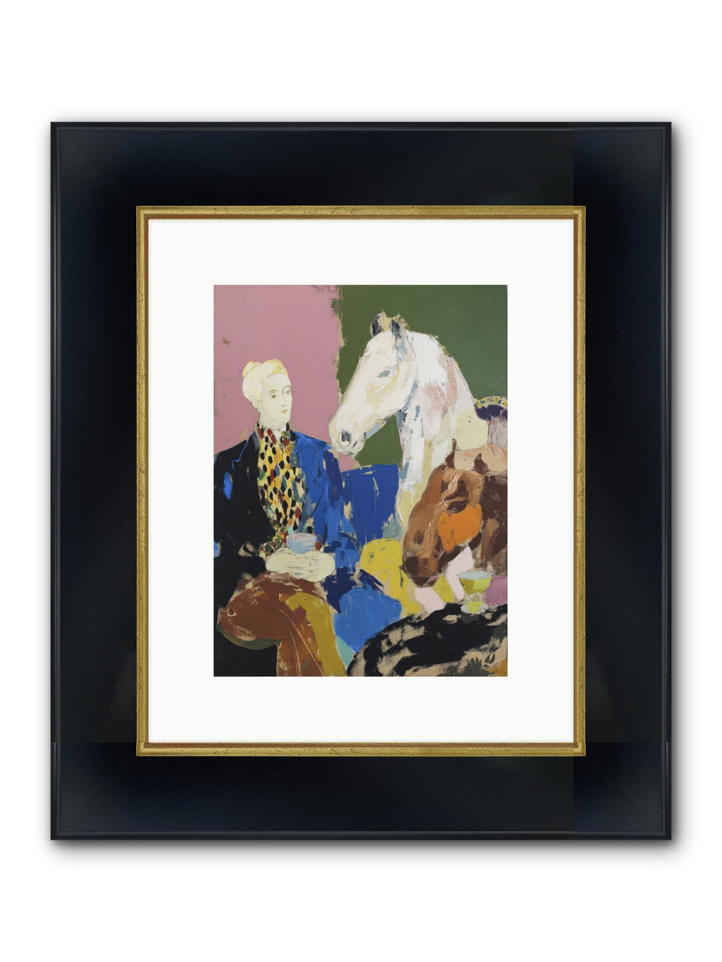 Archived No.2 Framed Print - Wide Black w/Gold 9x12