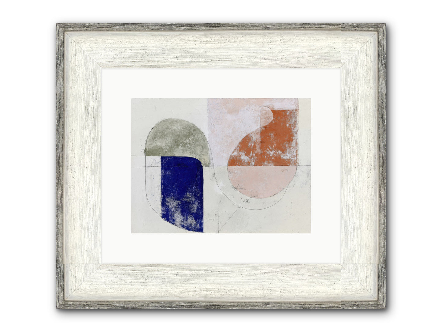 Arctic Gaze Framed Print - Driftwood White 12x9