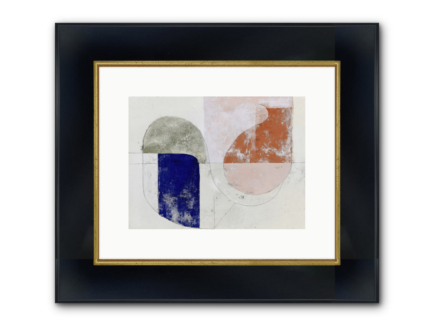 Arctic Gaze Framed Print - Wide Black w/Gold 12x9