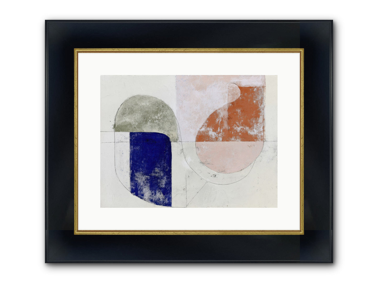 Arctic Gaze Framed Print - Wide Black w/Gold 16x12