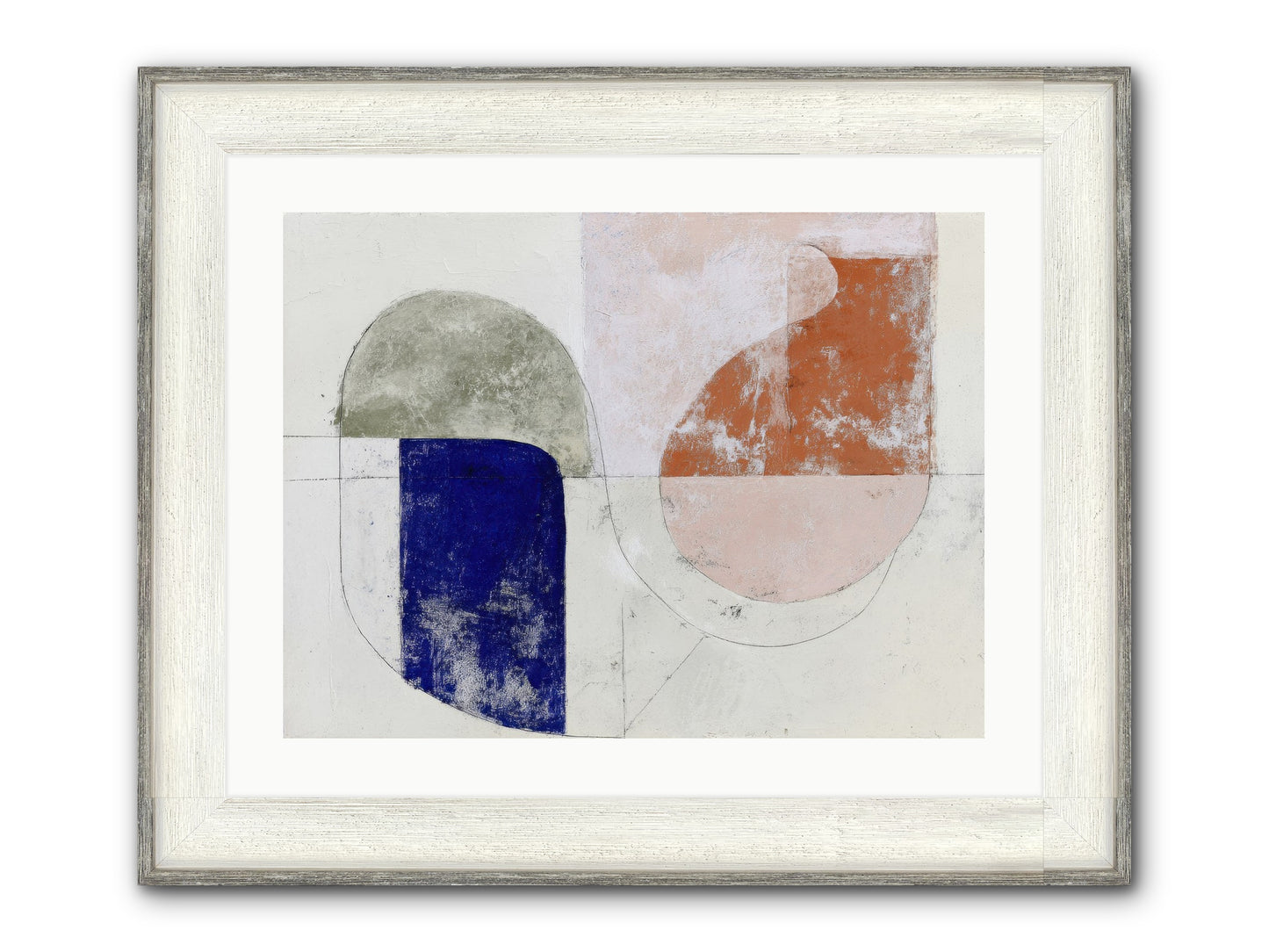 Arctic Gaze Framed Print - Driftwood White 24x18
