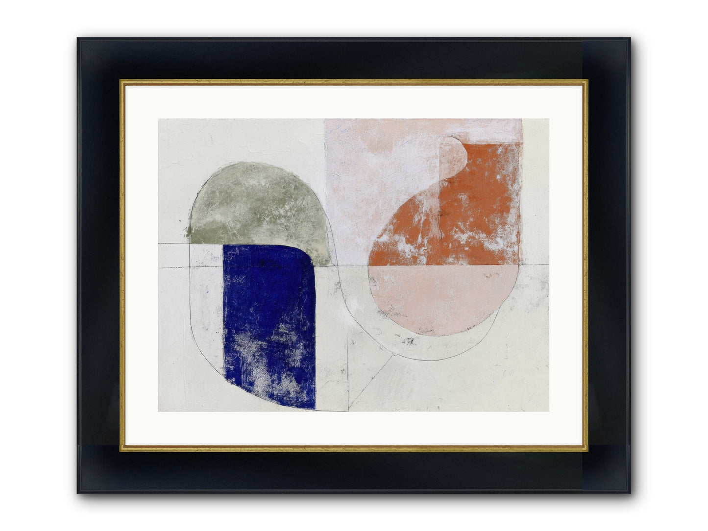 Arctic Gaze Framed Print - Wide Black w/Gold 24x18