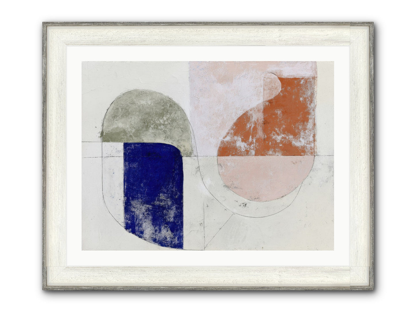 Arctic Gaze Framed Print - Driftwood White 32x24