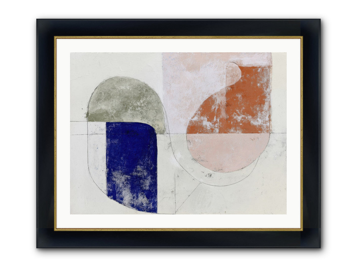 Arctic Gaze Framed Print - Wide Black w/Gold 32x24