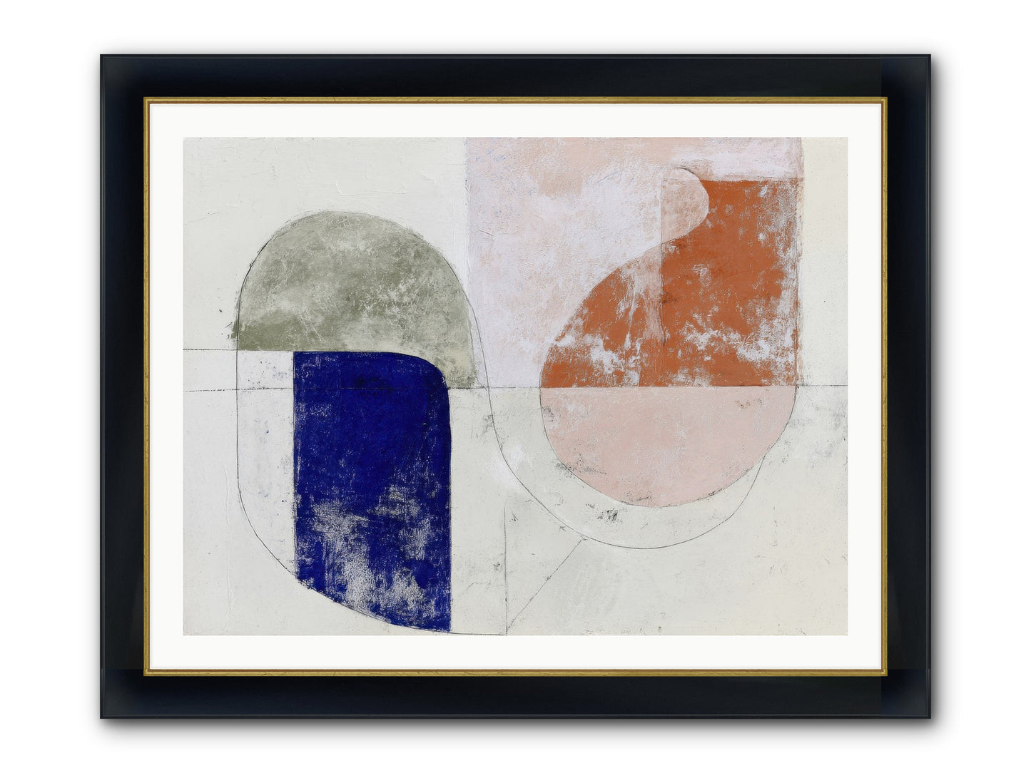 Arctic Gaze Framed Print - Wide Black w/Gold 40x30