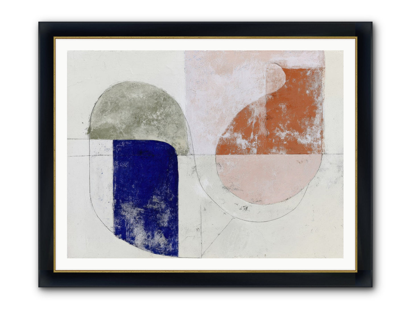 Arctic Gaze Framed Print - Wide Black w/Gold 48x36