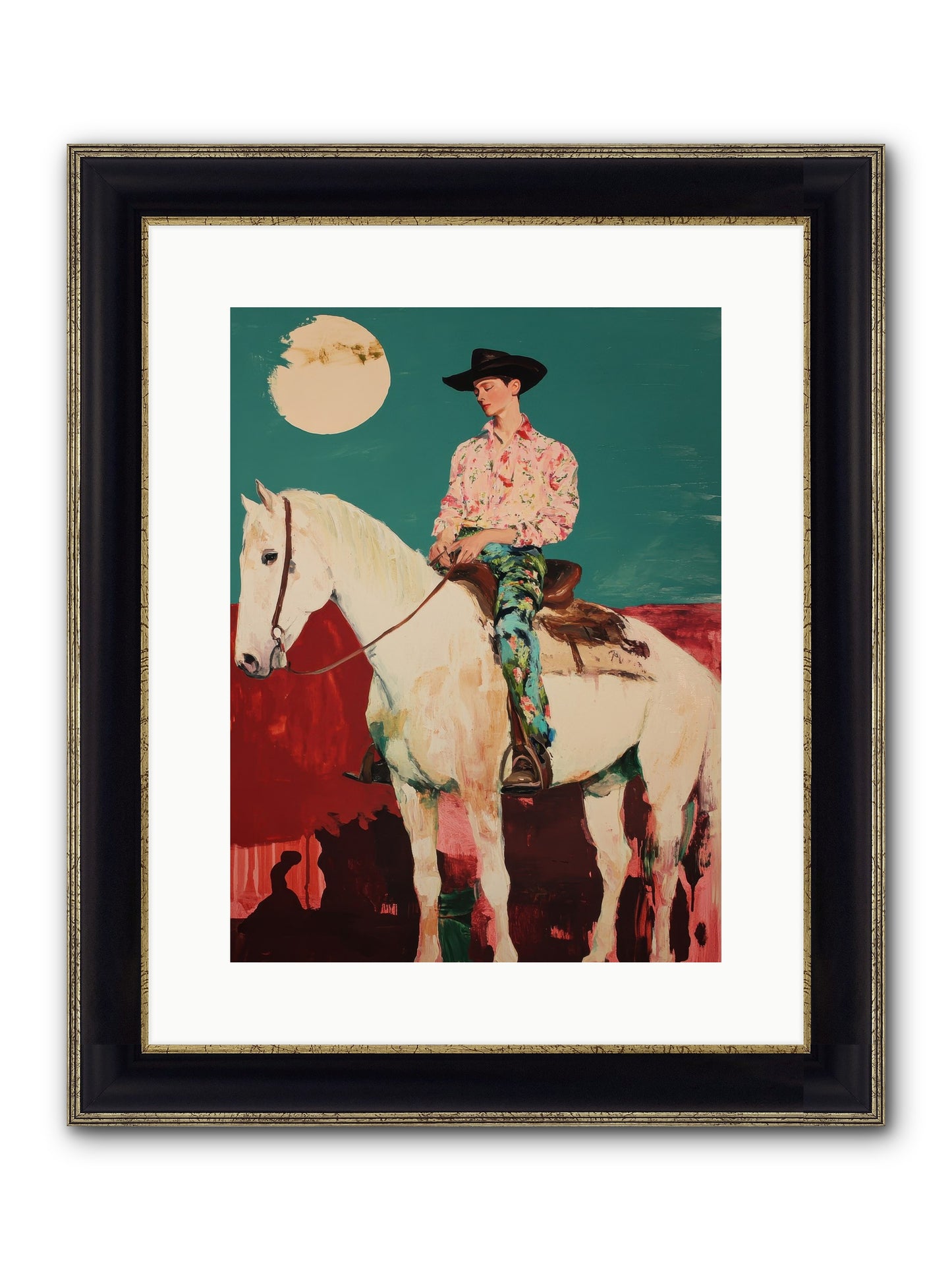 Aristocrat Of The Range Framed Print - Black & Gold 12x16