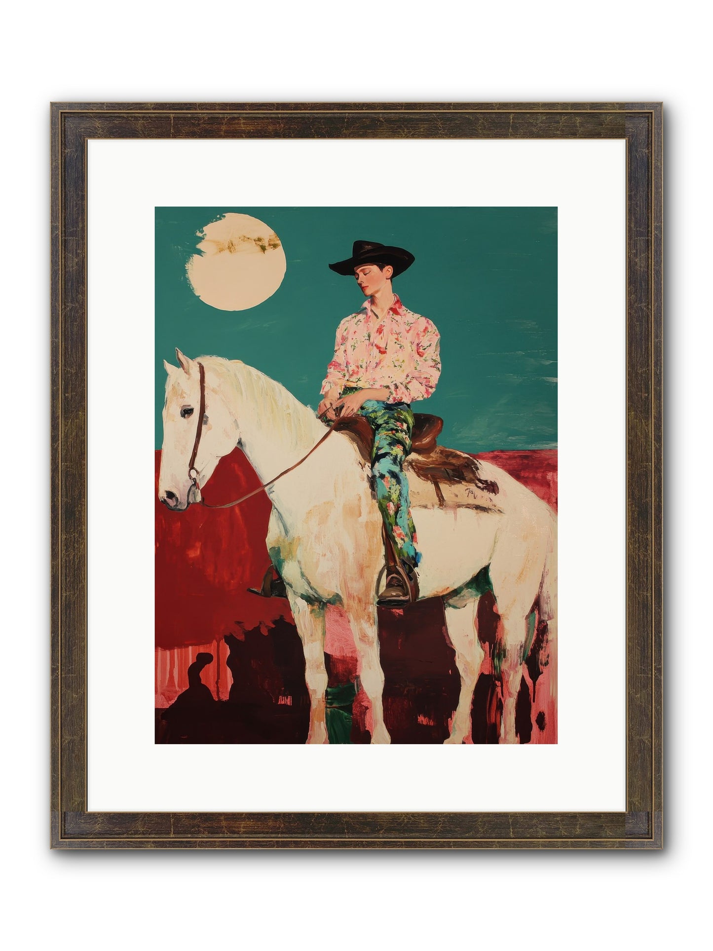 Aristocrat Of The Range Framed Print - Slimwoods Black/Gold 12x16